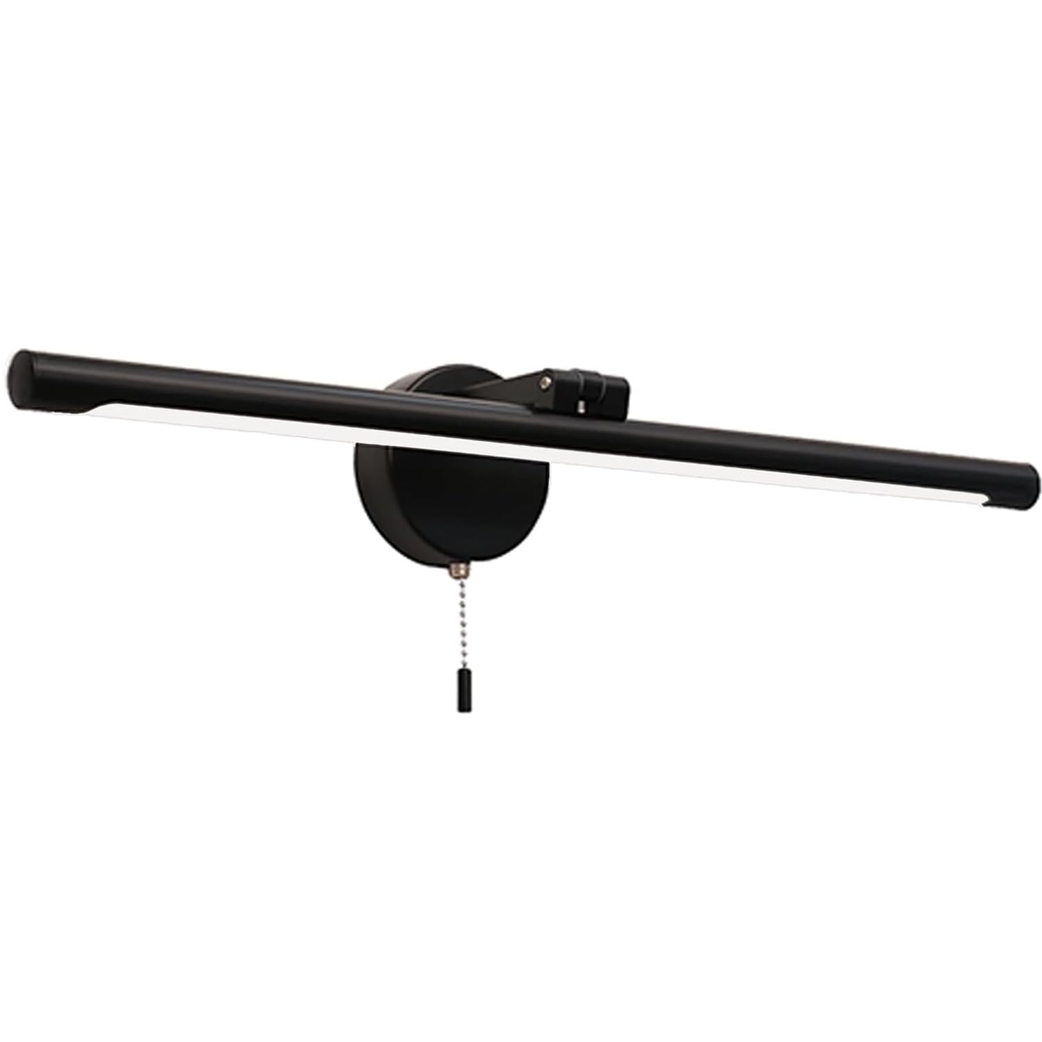 22 Inch Modern Black Bathroom Vanity Light - 10W LED Bar Light Fixture for Mirror, 4000K Wall Sconce with Pull Chain Switch - Perfect for Bathroom, Powder Room & Dressing Room Lighting