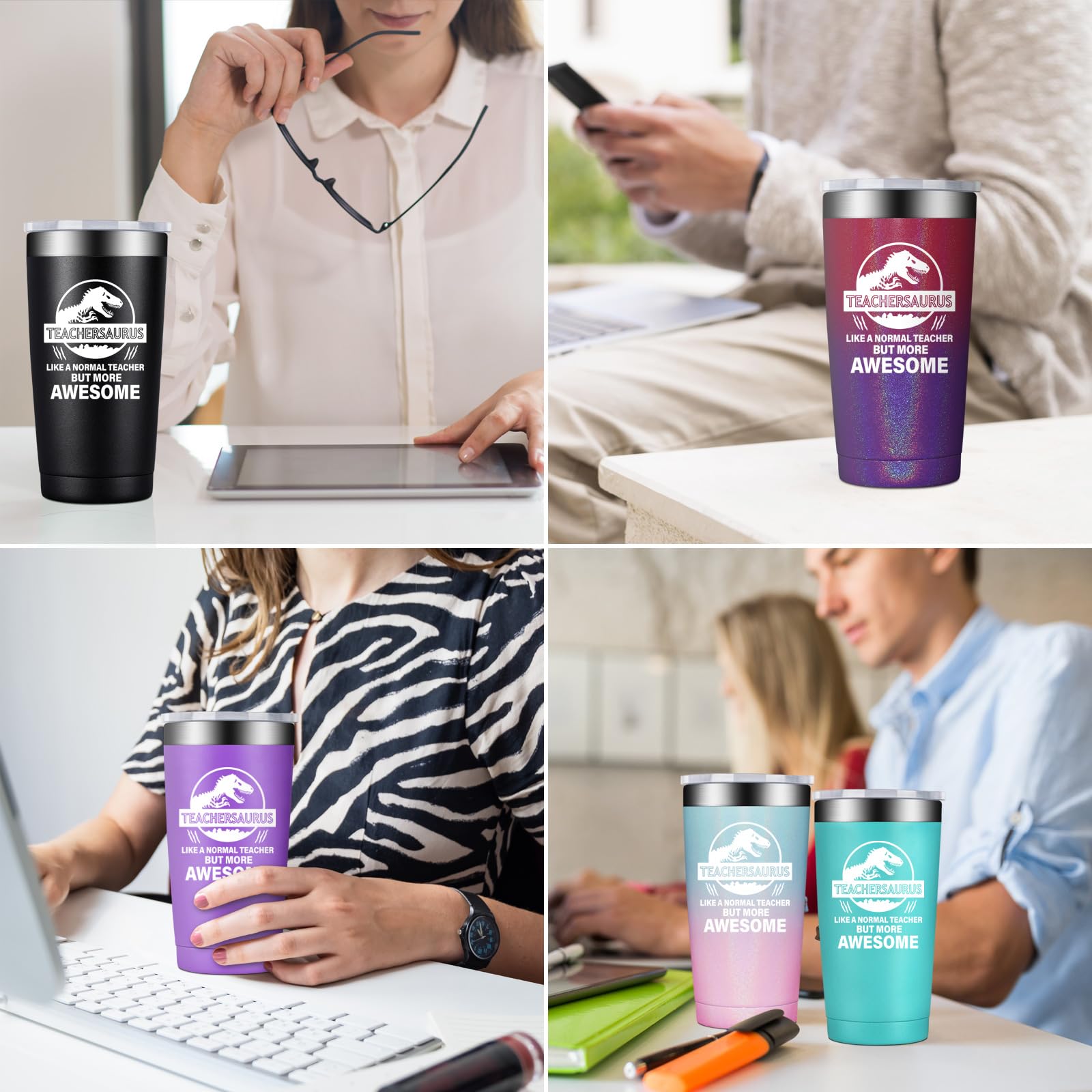 BIRGILT 20oz Insulated Tumbler Cup - Best Teacher Appreciation Gift for Men & Women, Thank You Present for End of Year, Back to School or Teacher Week - Perfect for Coffee, Tea & Cold Drinks in Classroom or Home