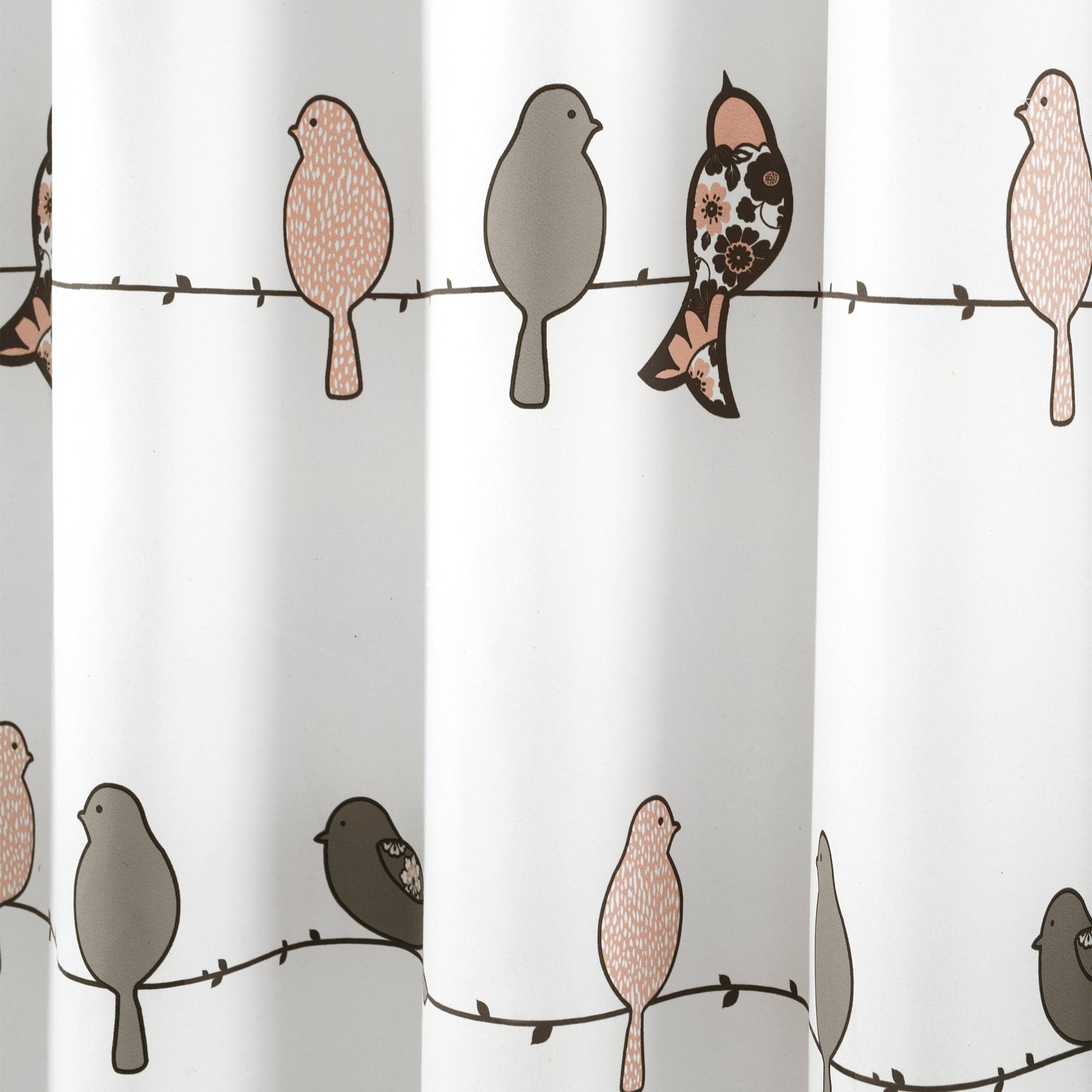 Stylish Rowley Birds Shower Curtain - Waterproof Bathroom Decor with Vibrant Bird Design - Perfect for Modern Bathrooms, Guest Baths & Spa Retreats
