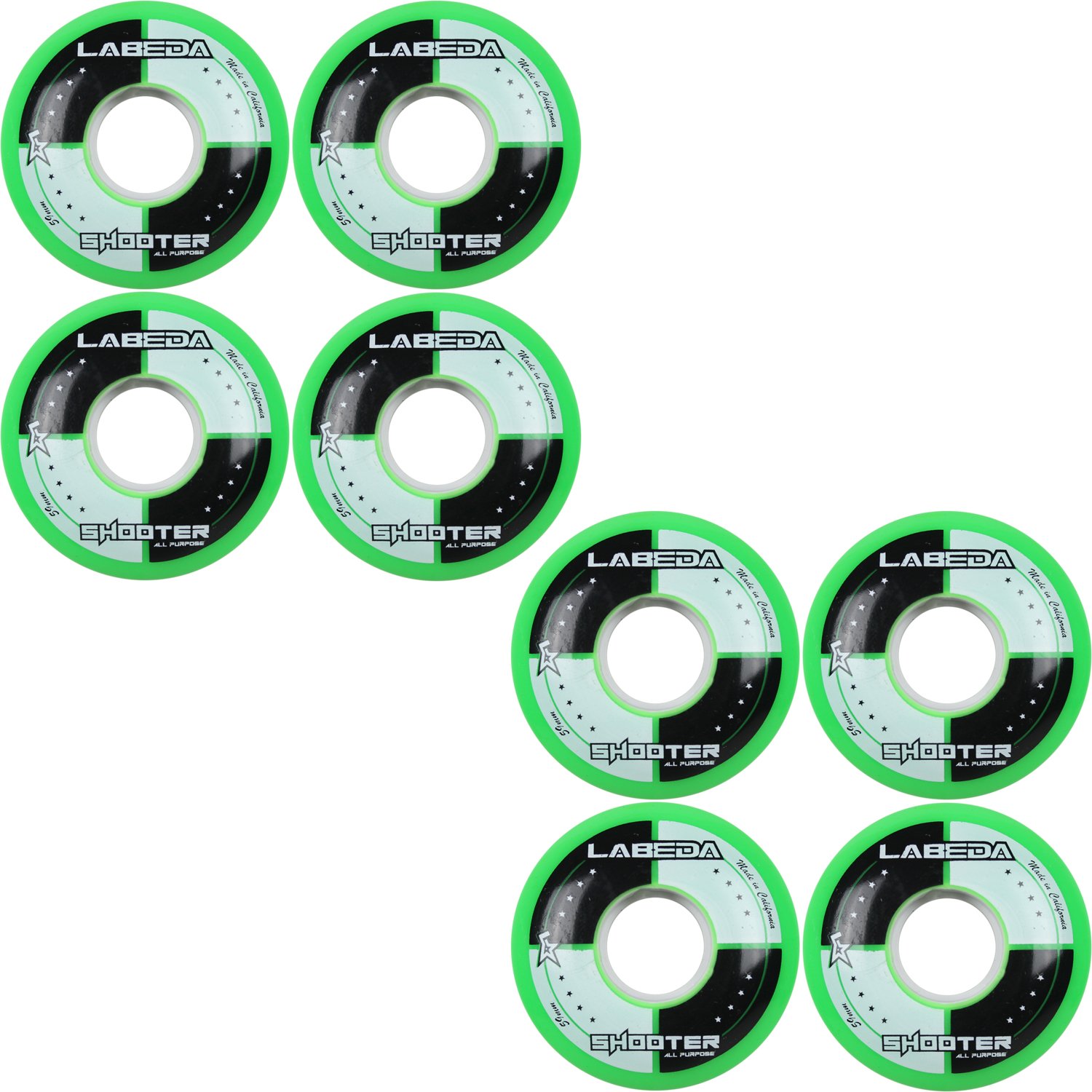 Labeda Inline Roller Hockey Wheels - 8 Pack Set for High-Performance Skating | Perfect for Street Hockey, Rink Play & Training Sessions