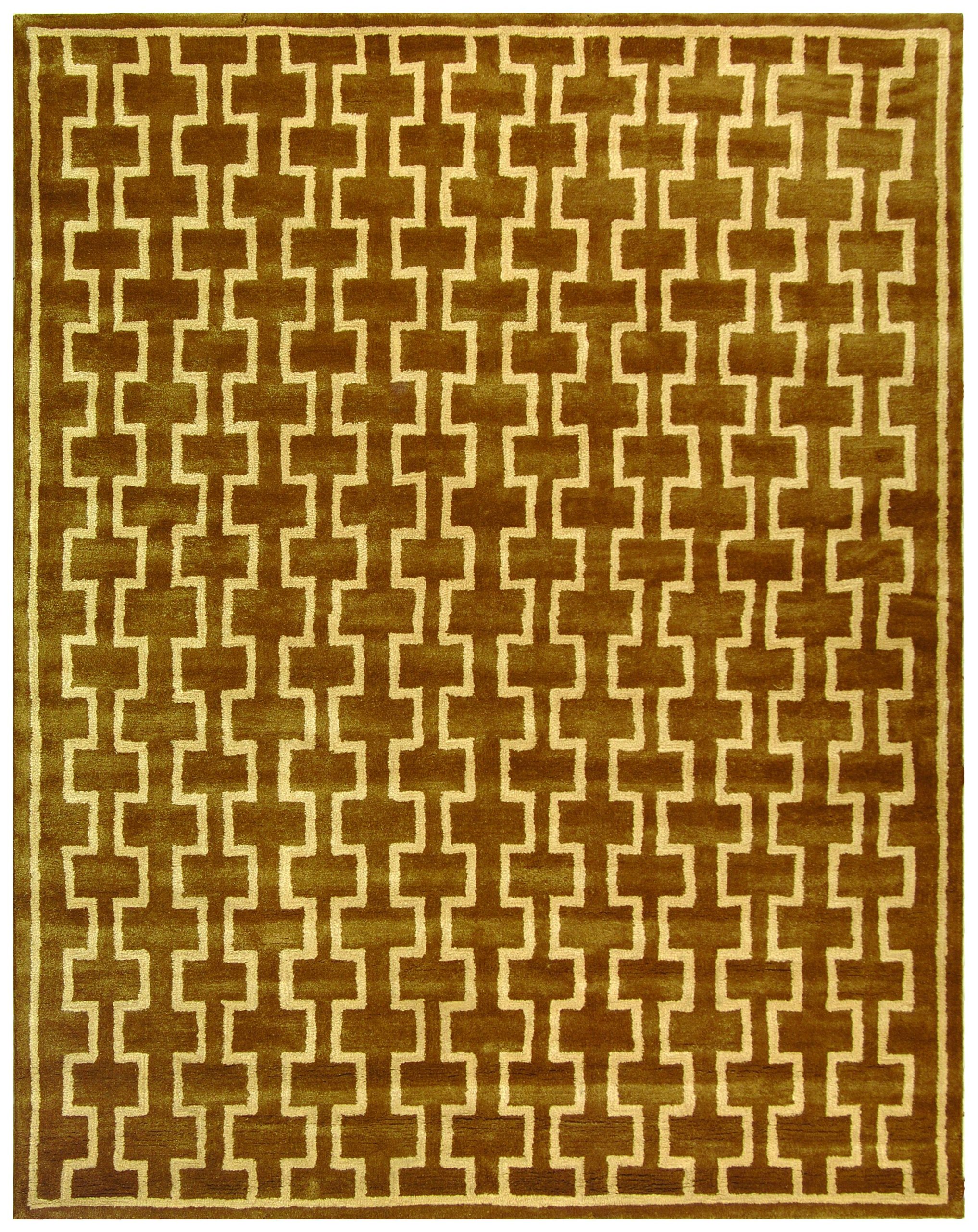 SAFAVIEH Soho Collection 6' Round Handmade Premium Wool Area Rug in Camel & Gold - SOH421C | Perfect for Living Room, Bedroom or Office Decor