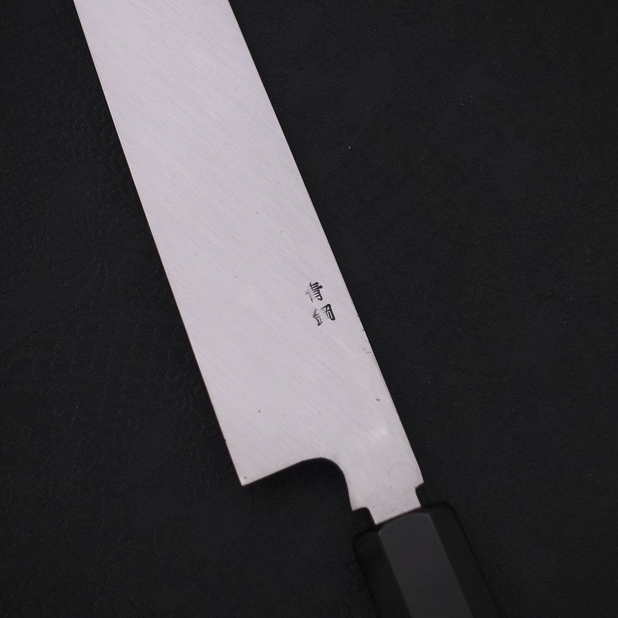 Premium Yanagiba Sushi Knife - Blue Steel #2 Honyaki Blade with Buffalo Horn & Ebony Handle - 270mm Japanese Chef Knife for Sashimi, Sushi Preparation & Professional Kitchen Use