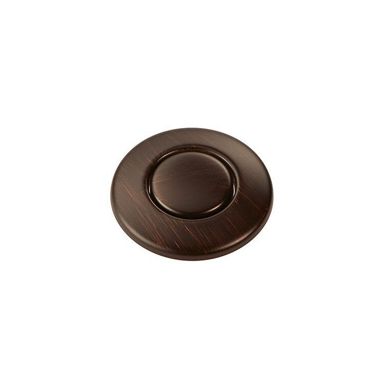 1-3/4 Inch Classic Oil Rubbed Bronze Air Switch Button for Garbage Disposal - Durable Plastic Push Button with Sealed Switch, Perfect for Kitchen Sink Waste Disposal Units and Under-Counter Installation