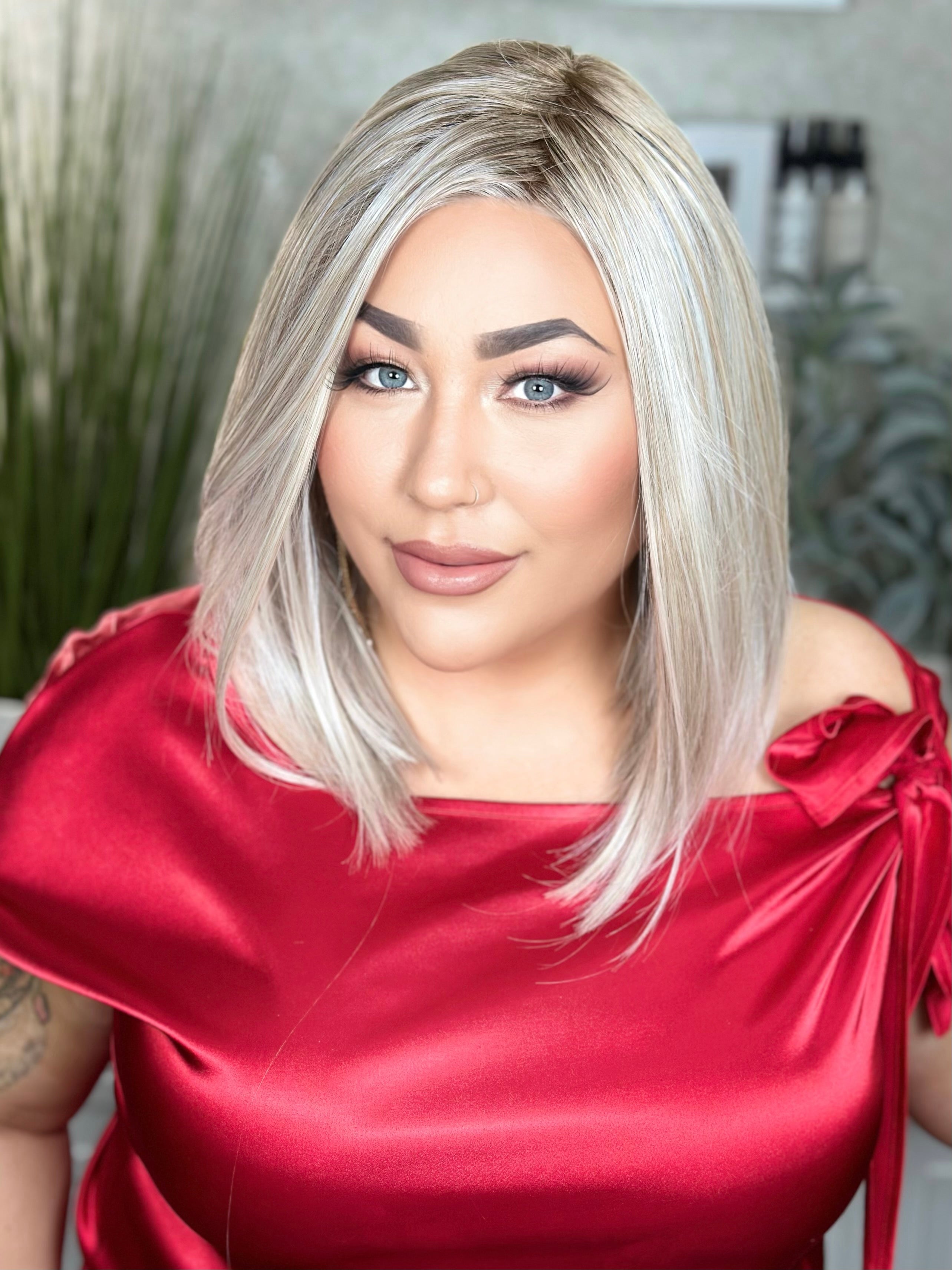 JOYFUL SOUND Ash Blonde Hair Extensions - Premium Clip-in Human Hair for Volume & Length - Perfect for Parties, Weddings & Daily Styling
