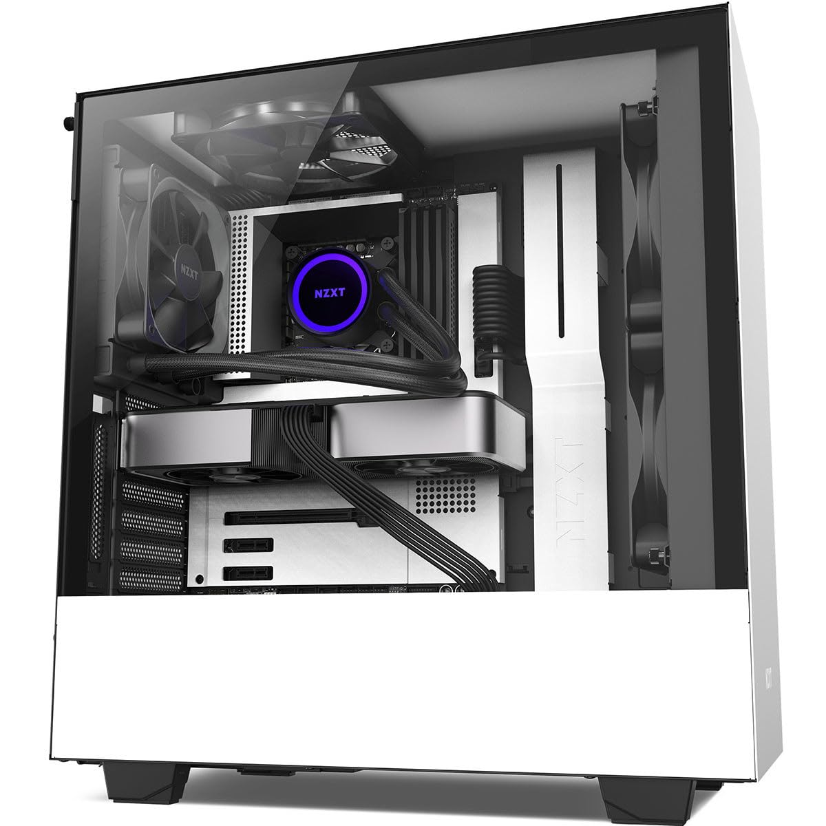 NZXT Kraken 120 RGB AIO Liquid CPU Cooler - 120mm Radiator with Aer P Fans - Quiet & Efficient Cooling for Gaming PC - Black | Perfect for Gaming Rigs & High-Performance Computers