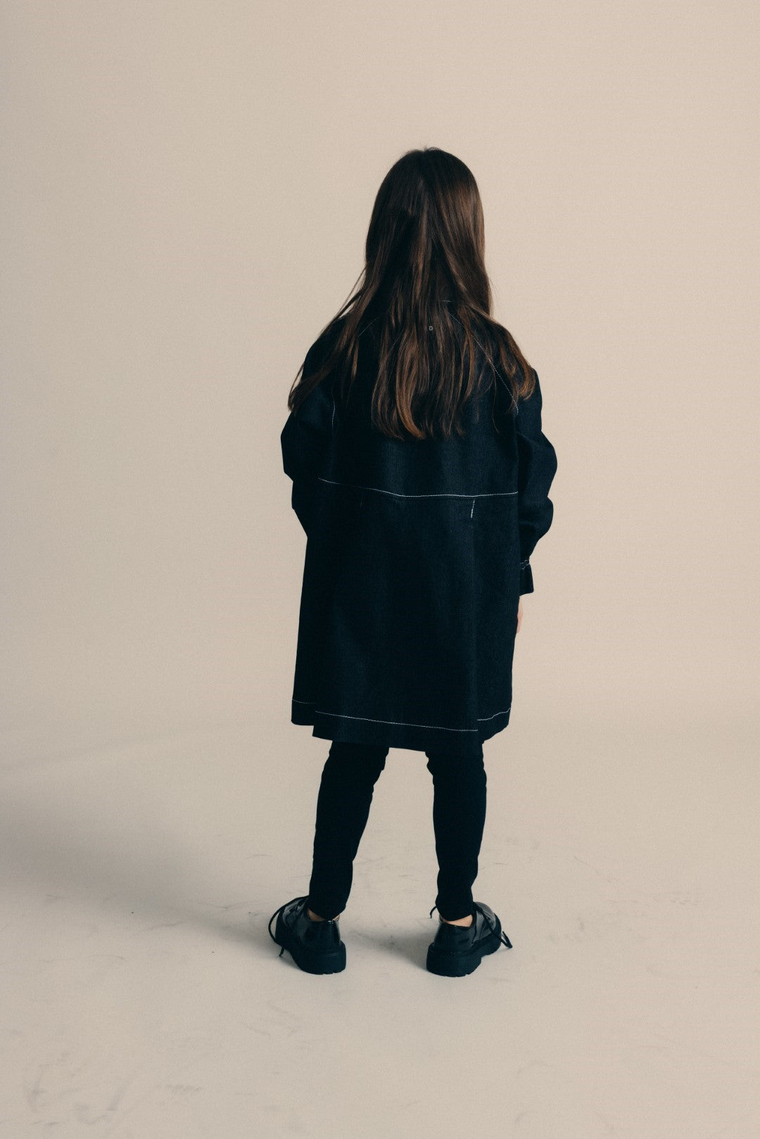 Minikid Black Denim Shirt for Kids - Stylish Boys & Girls Casual Button Up Top for School, Playdates & Family Outings