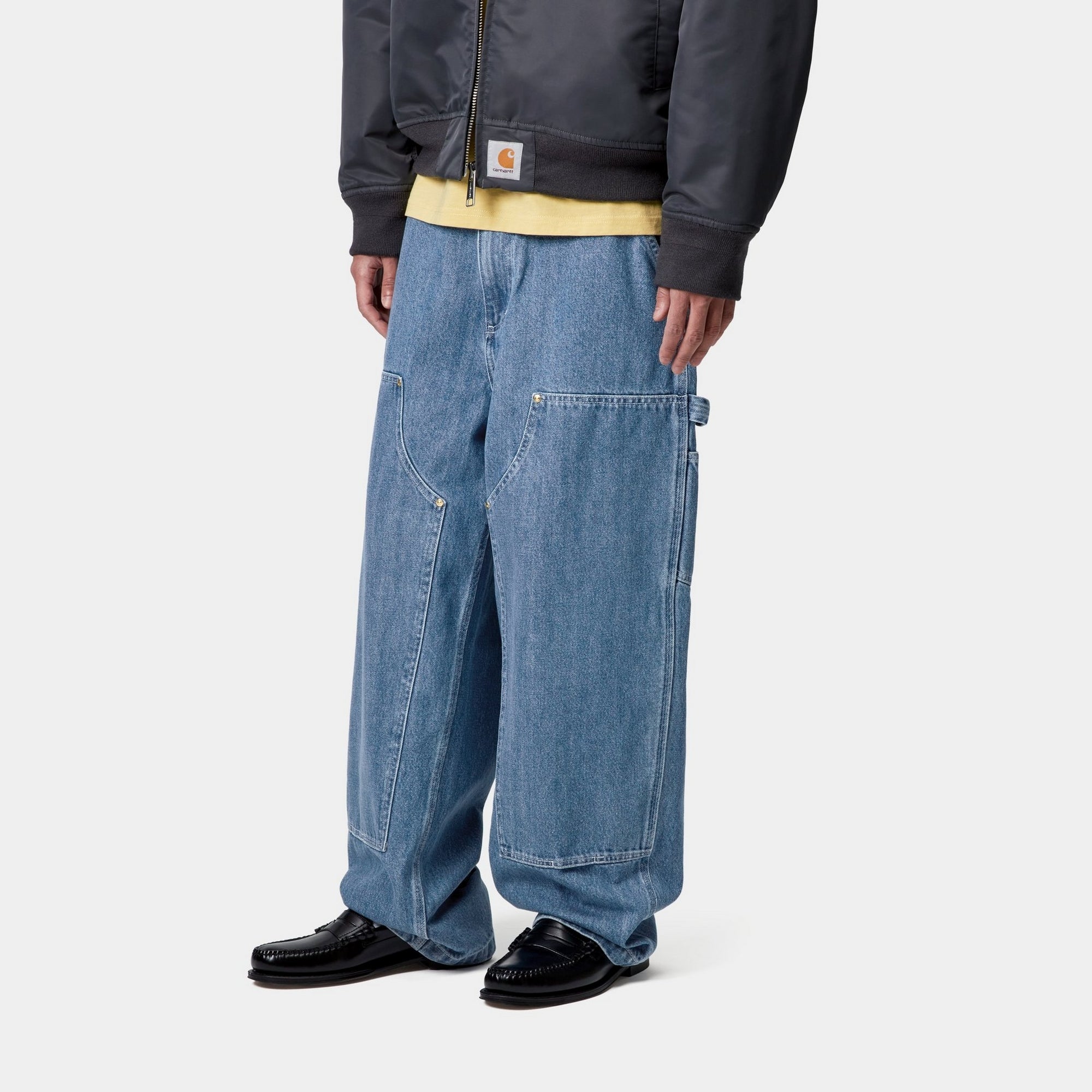Nash OG Double Knee Work Pants - Stone Washed Blue | Durable Men's Workwear for Construction, Farming & Outdoor Activities