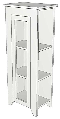 Sawdust City Solid Red Chimney Cupboard - Rustic Wood Storage Cabinet for Kitchen, Bathroom, or Living Room Organization
