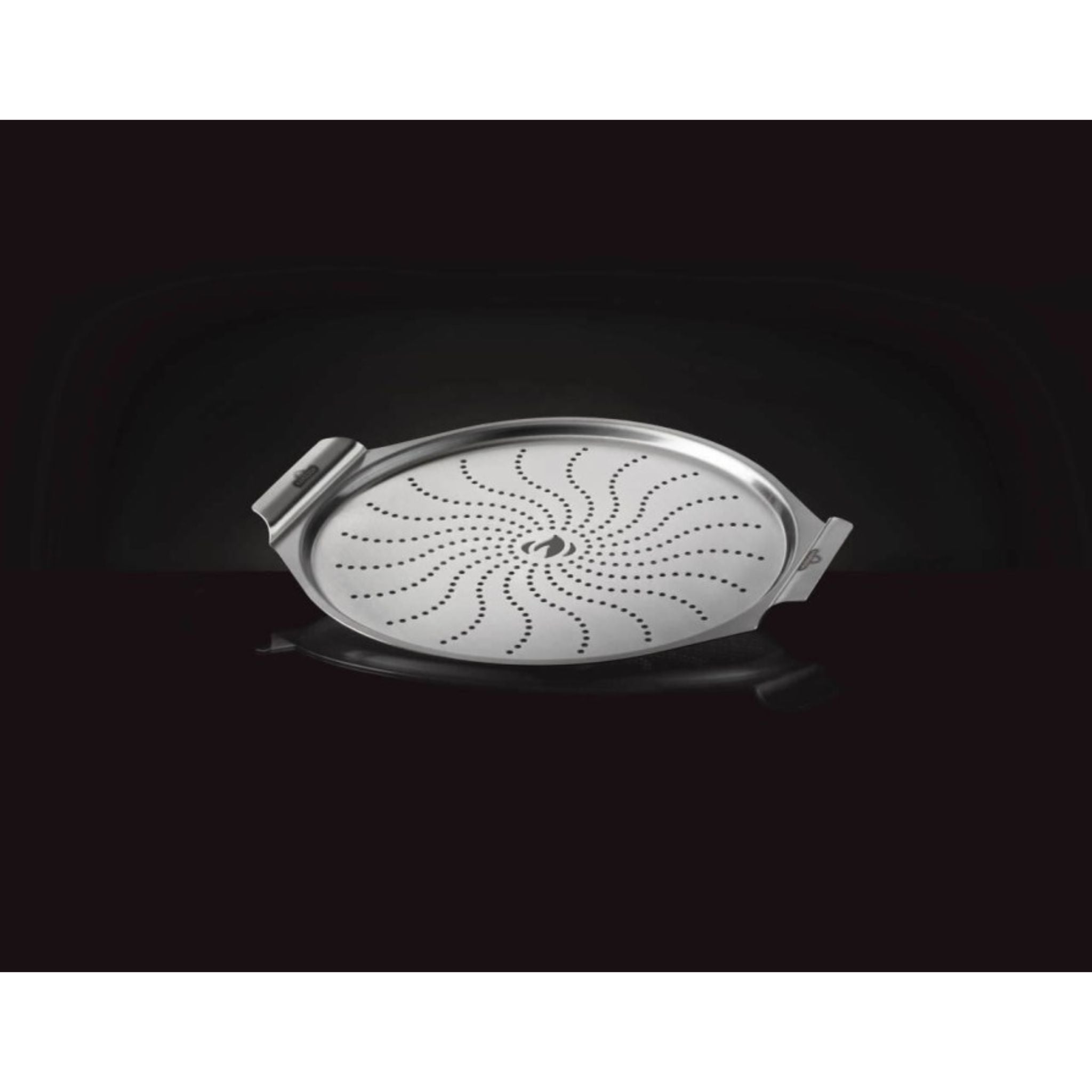 Napoleon 56066 14-Inch (35.5CM) Premium Stainless Steel Pizza Pan - Perfect for Baking Crispy Homemade Pizzas, Breads, and Desserts in Oven or Grill