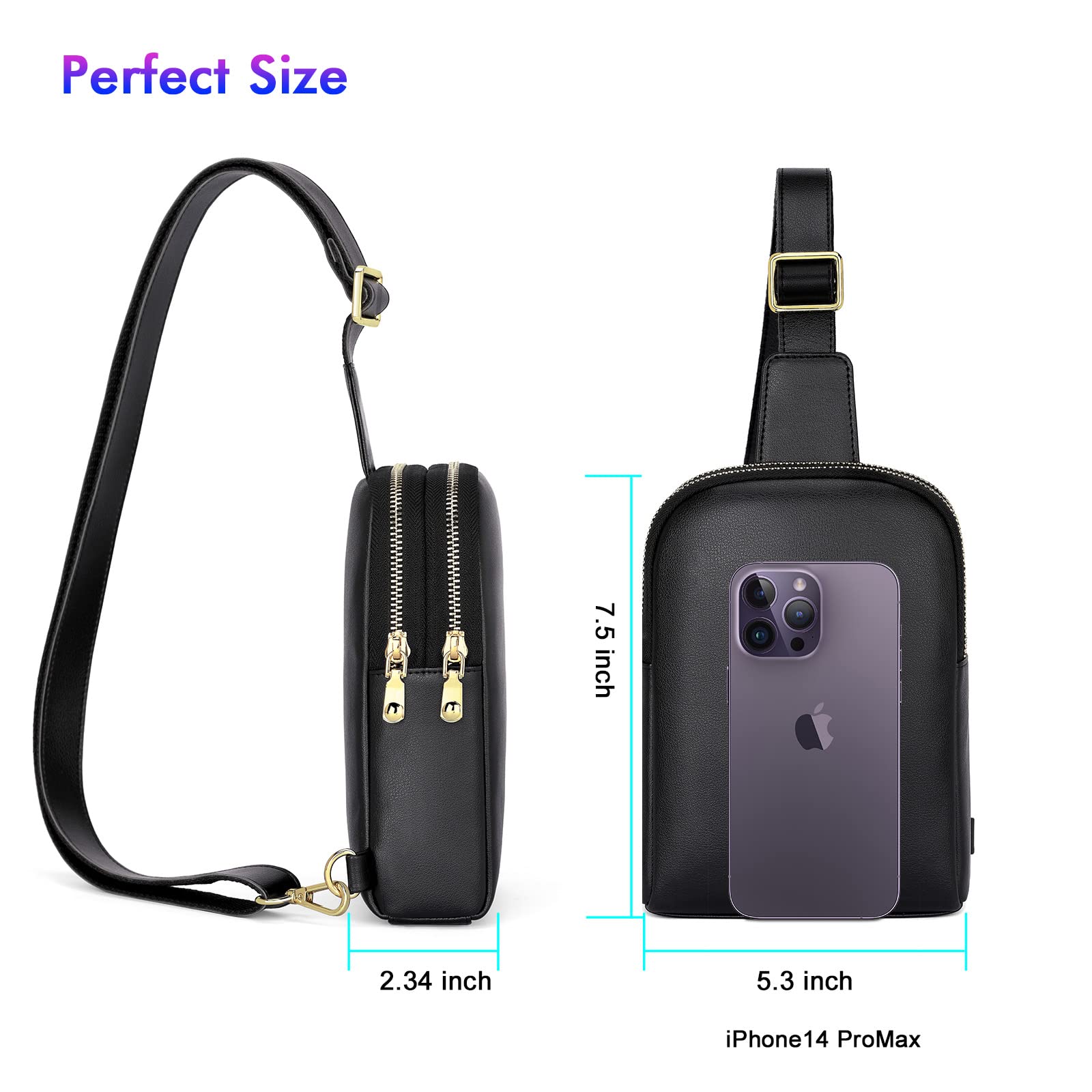 Nuoku Women's Crossbody Sling Bag - Small RFID Blocking Wallet & Phone Pouch for Travel, Shopping & Daily Essentials | Secure & Stylish Purse for iPhone, Cards & Cash