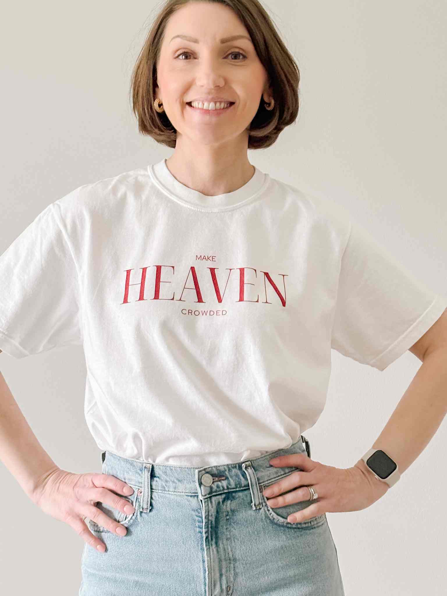 Make Heaven Crowded T-Shirt - Funny Graphic Tee for Men & Women - Casual Streetwear for Parties, Gifts, and Everyday Wear