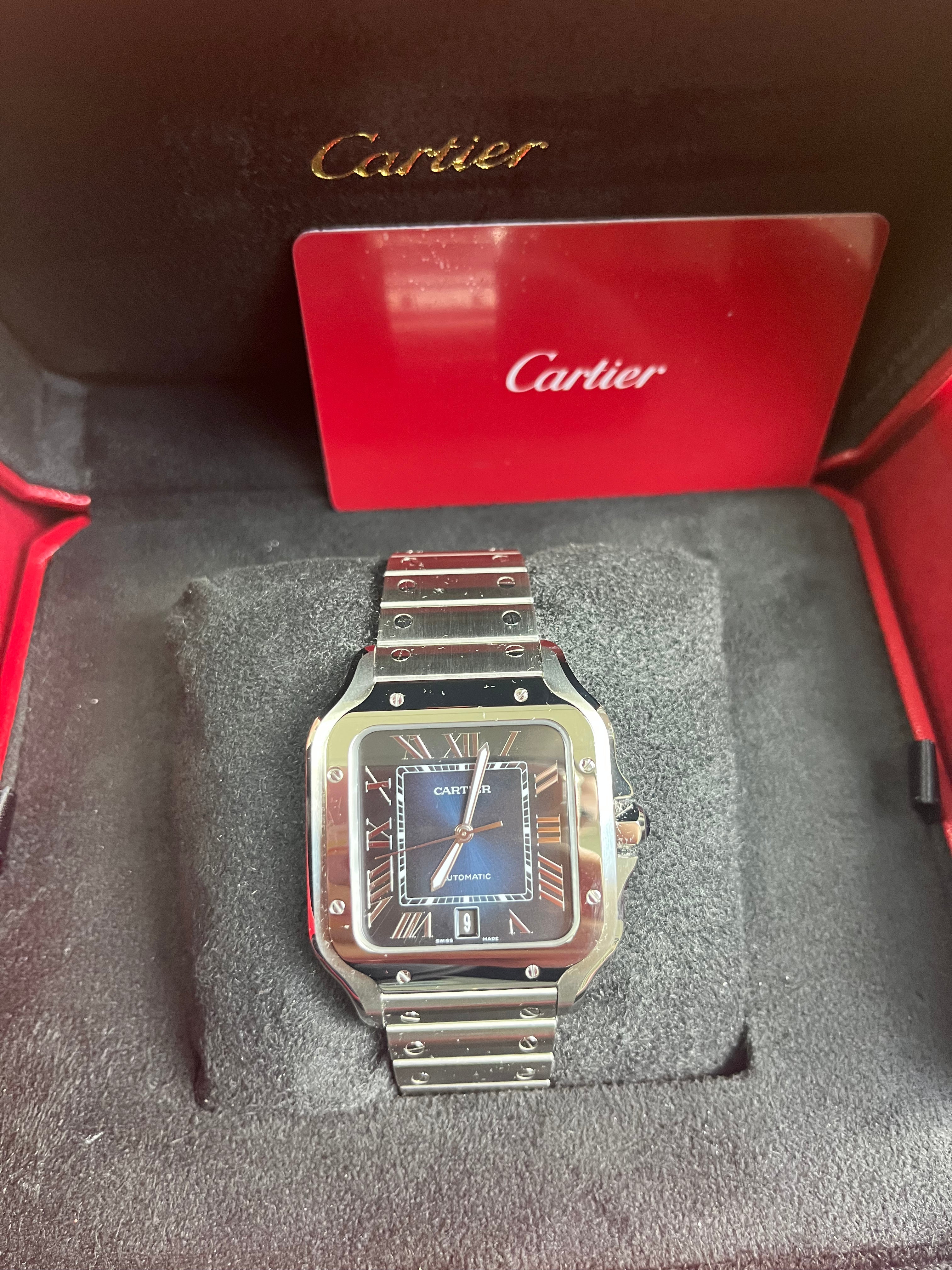 Cartier Santos De Cartier WSSA0030 Luxury Men's Watch - Stainless Steel, Swiss Automatic Movement, Water Resistant - Perfect for Business, Formal Events & Gifts