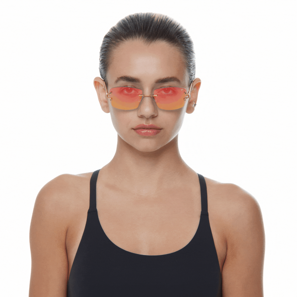 24KT Gold Rimless Drill Mount for Glasses - Premium Eyewear Accessory for Bal Harbour Style | Perfect for Reading, Driving & Fashion