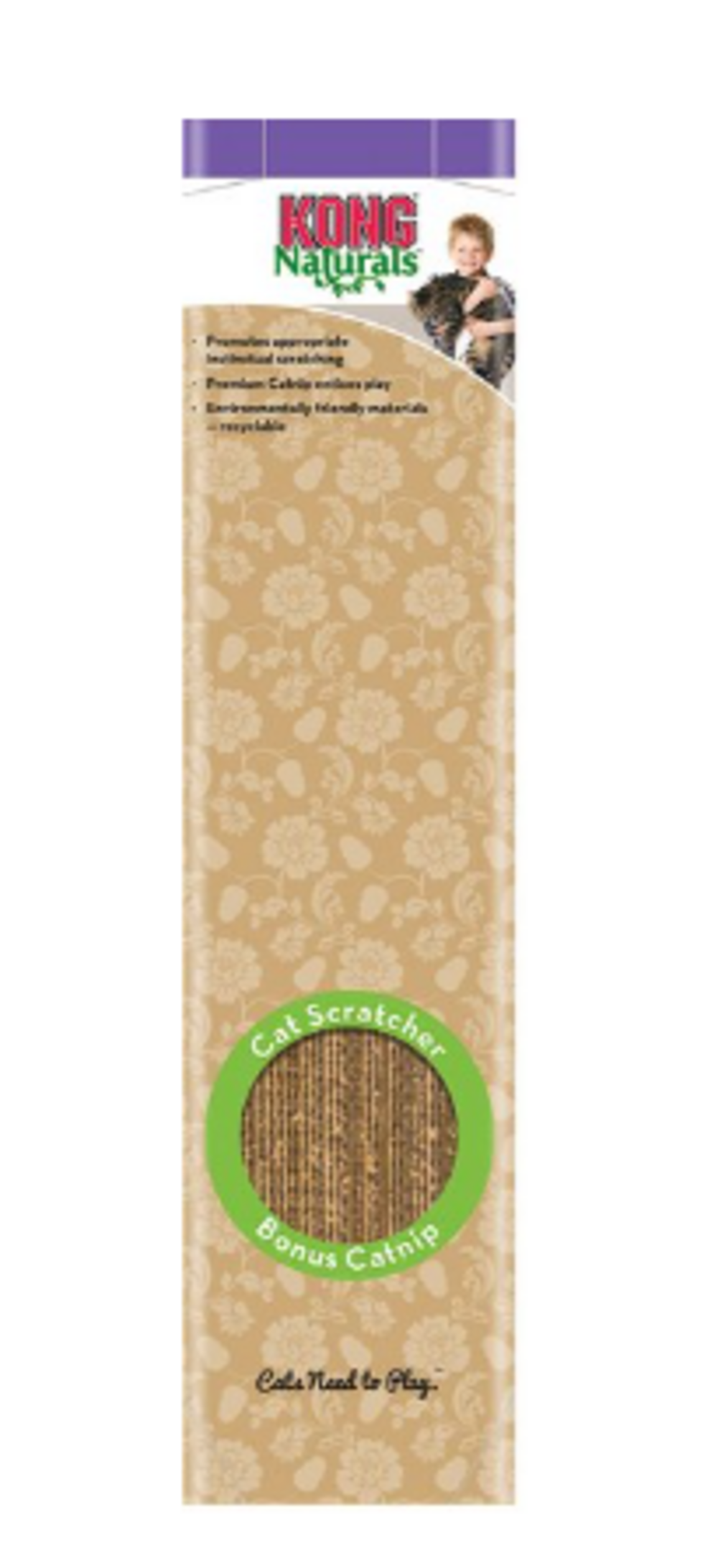 Kong Cat Scratcher - Durable Cat Scratching Post for Indoor Cats - Perfect for Clawing, Stretching & Play - Great for Home, Office or Apartment Use