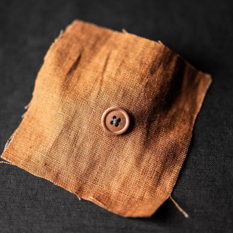 Merchant & Mills 15mm Cotton Buttons - Rusty Orange for Sewing, Crafts & DIY Clothing Projects
