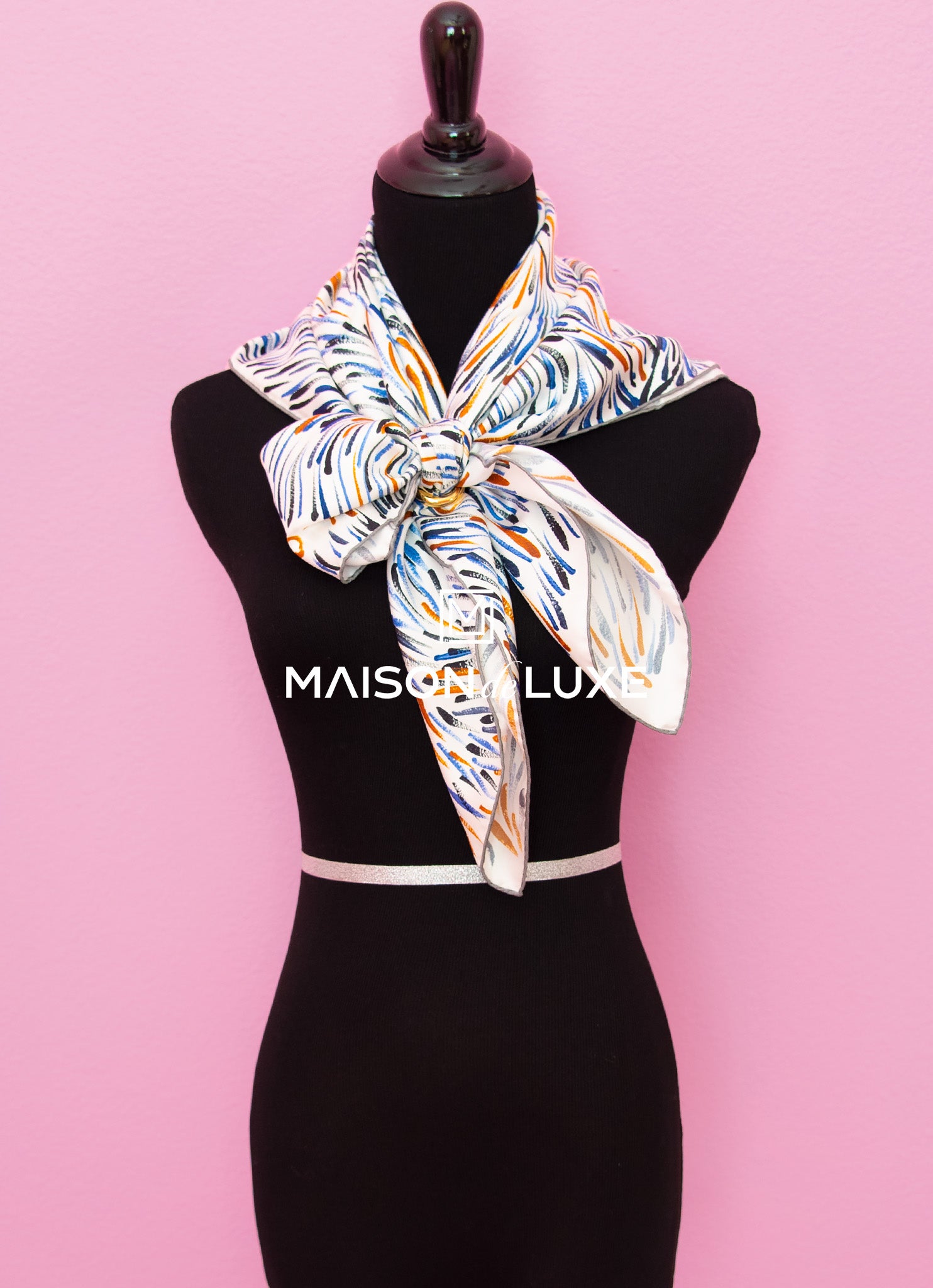 Hermes Le Reve de Gloria White Twill Silk Scarf 90cm - Luxury Fashion Accessory for Women, Perfect for Gifts, Parties & Elegant Outfits