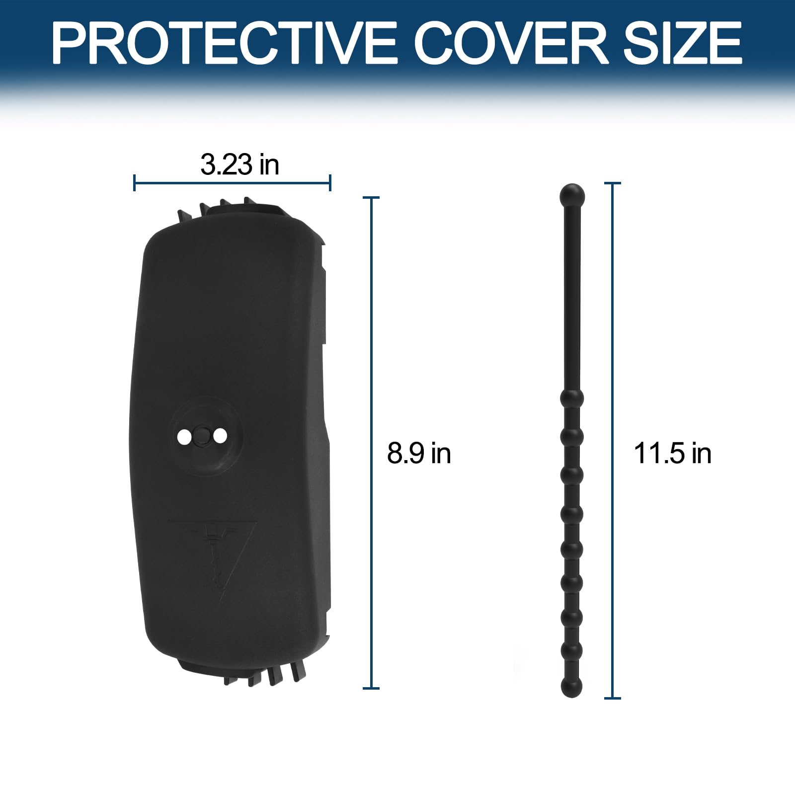 StrikeMaster 8-Inch Lazer Blade Guard for Ice Auger - Black Replacement Cover for Ice Fishing Safety & Protection - Perfect for Winter Fishing & Outdoor Adventures
