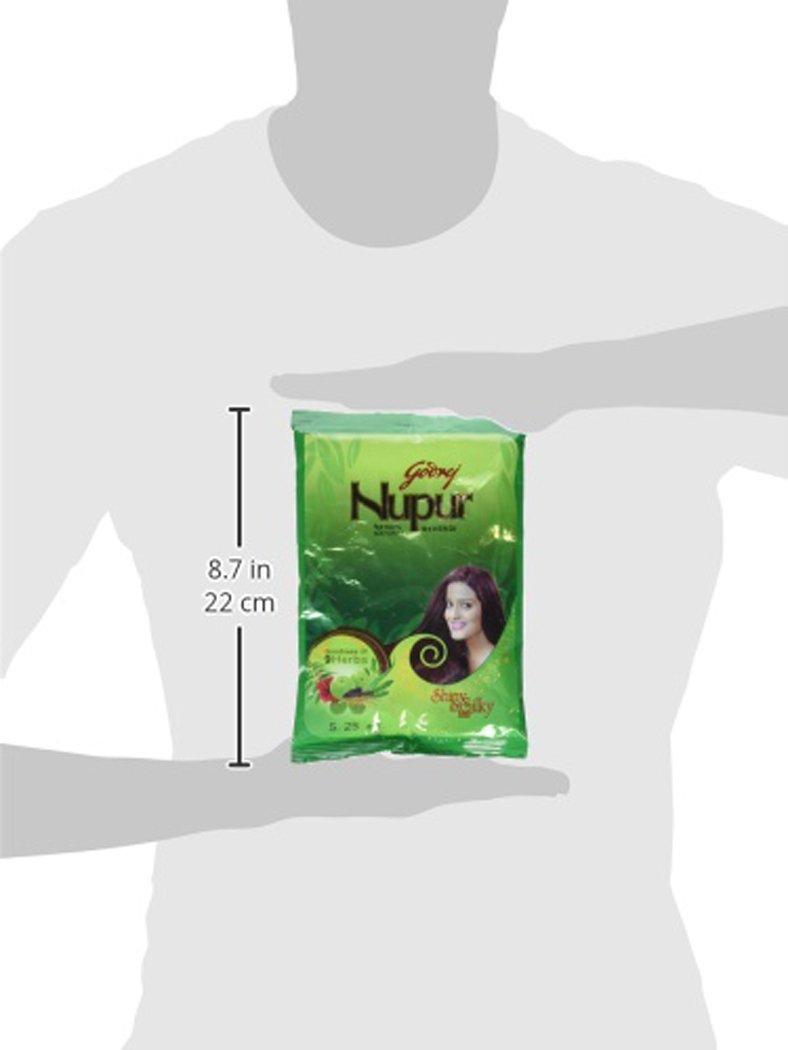 Godrej Nupur Mehendi 25g Natural Henna Powder for Hair & Body Art - Perfect for Weddings, Festivals & DIY Tattoos
