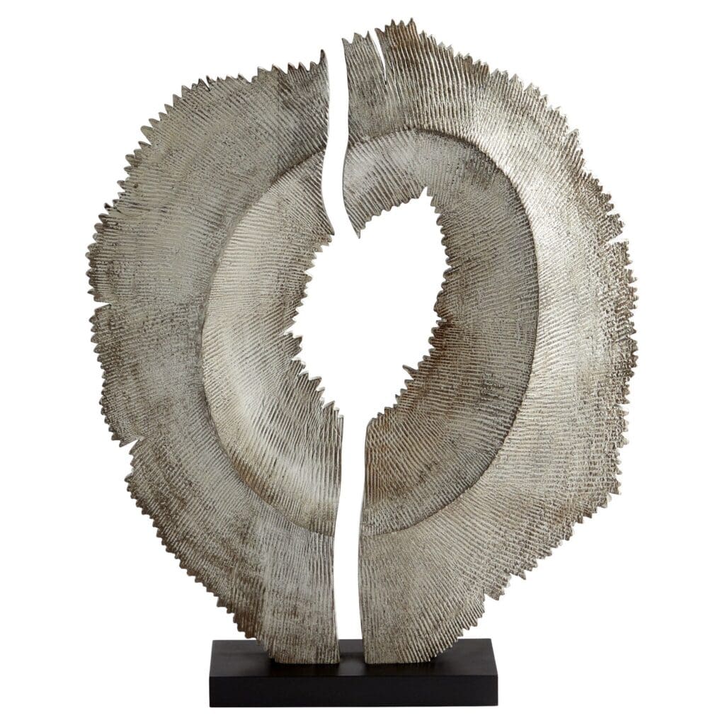 Cyan Design 11339 Bombay Sculpture Whitewash - Handcrafted Home Decor Statue for Living Room, Bedroom & Office - Elegant Boho Style Accent Piece for Shelves, Mantels & Tabletops