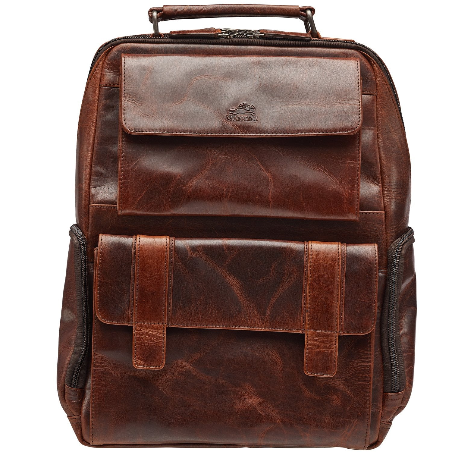 Mancini BUFFALO Anti-Theft RFID Backpack for 15.6