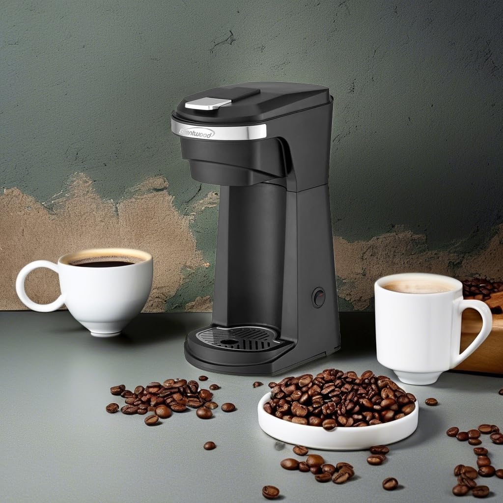Brentwood TS-1101BK 12-Cup Electric Coffee Maker with Glass Carafe - Black - Fast Brewing for Home, Office & Restaurants