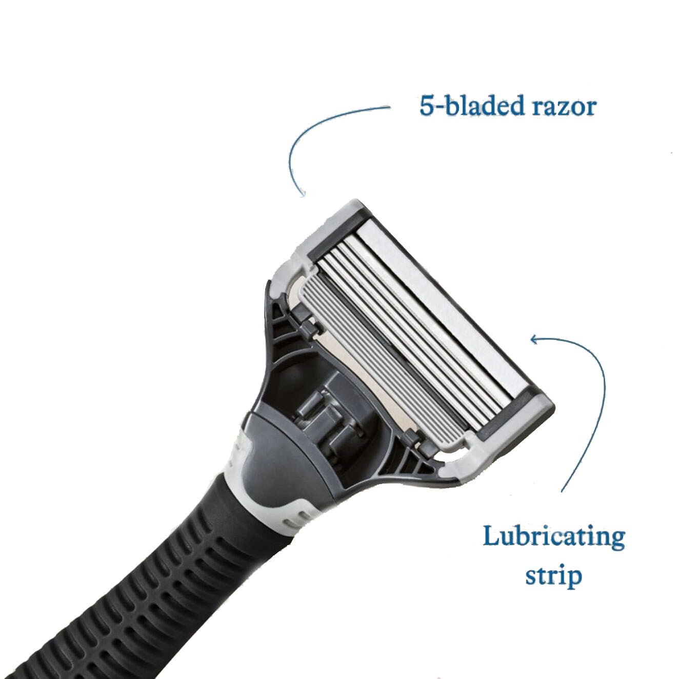 Harry's Shave Kit for Men - Weighted Ergonomic Razor Handle, 5-Blade Razor, Foaming Shave Gel (2oz) & Travel Cover - Perfect Travel Shaving Set & Gift for Him - Ideal for Business Trips, Camping & Daily Grooming