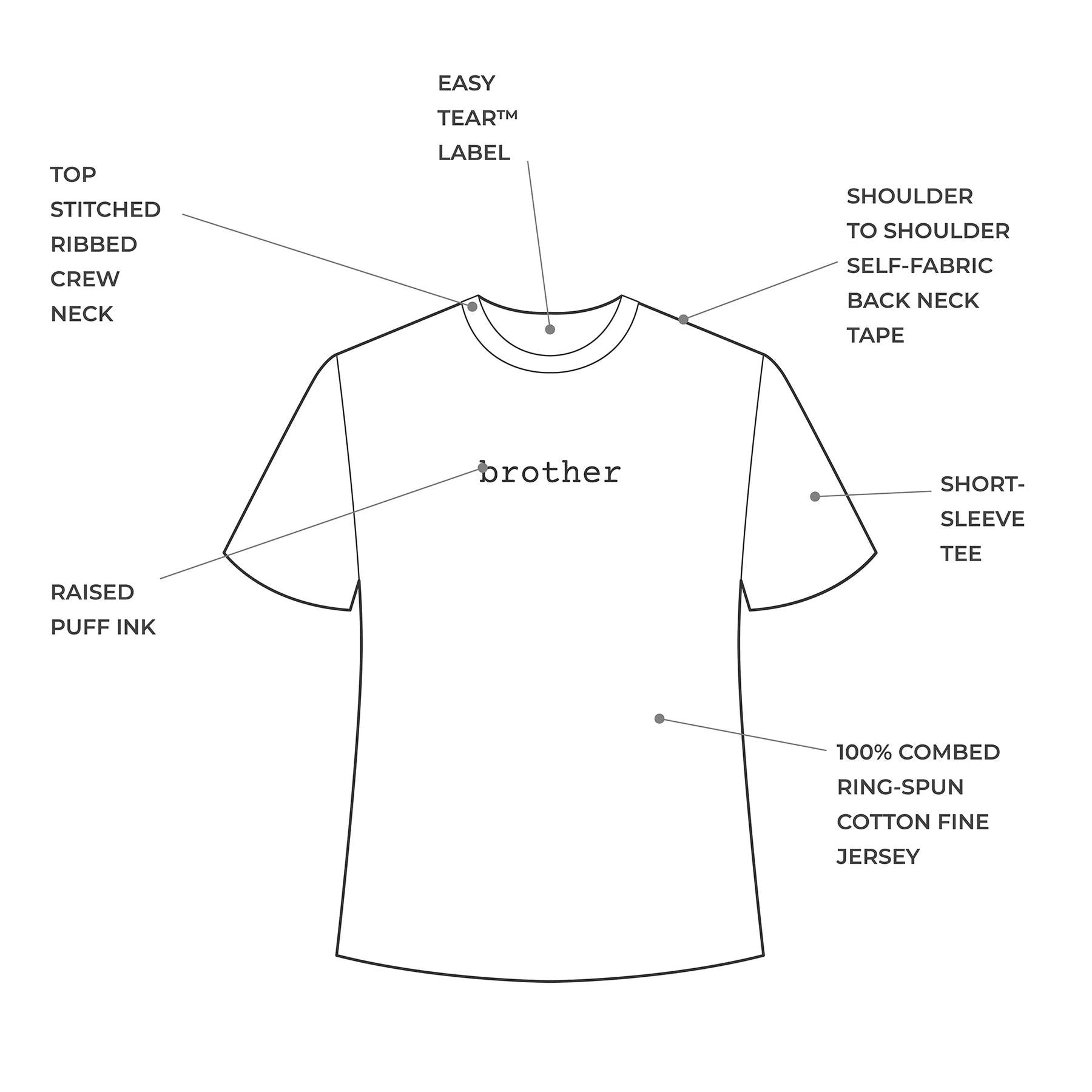 Brother Baby, Toddler & Kids T-Shirts - Soft Cotton Tees for Siblings & Family Matching Outfits