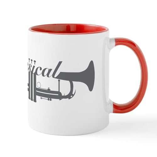 White/Red Inside - Classical Trumpet Mugs