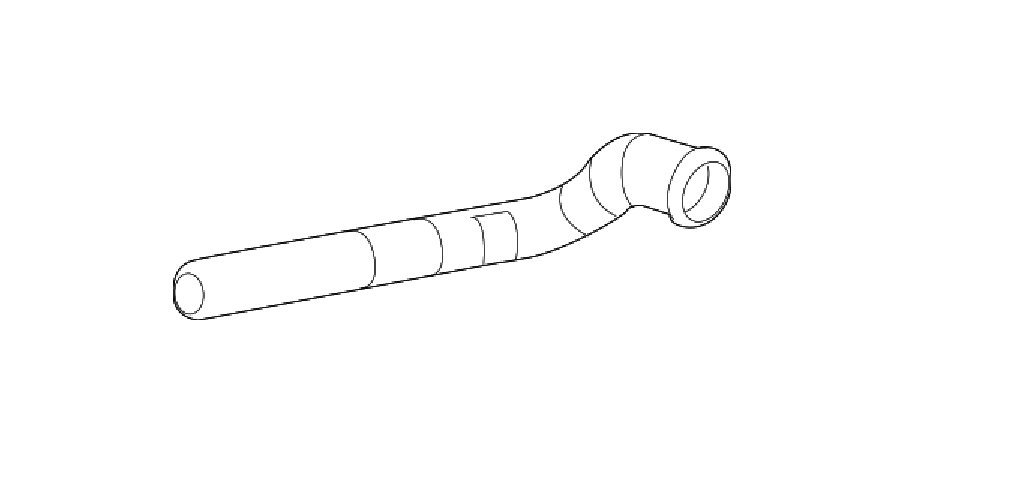 Genuine Chrysler 4593974AB Fuel Make Up Air Hose Replacement Part - Compatible with Dodge Ram 1500 2500 3500, Perfect for Engine Repair & Maintenance