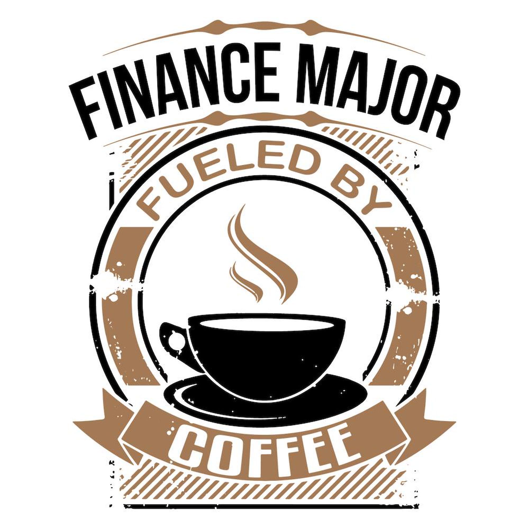 Finance Major Fueled By Coffee Mug - 11 oz (325 ml) Ceramic Coffee Cup for Office, College & Home Use - Perfect Gift for Accountants, Bankers & Business Students
