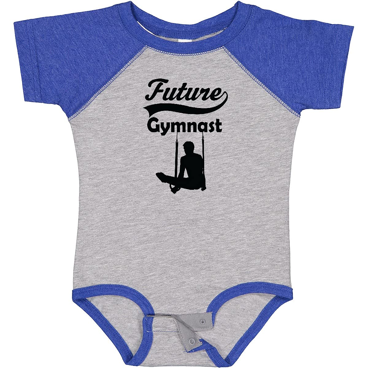 Inktastic Future Gymnast Baby Boy Bodysuit - Soft Cotton Onesie for Infant Boys, Cute Athletic Outfit for Newborns & Toddlers - Perfect for Gymnastics Classes, Playtime & Photo Shoots