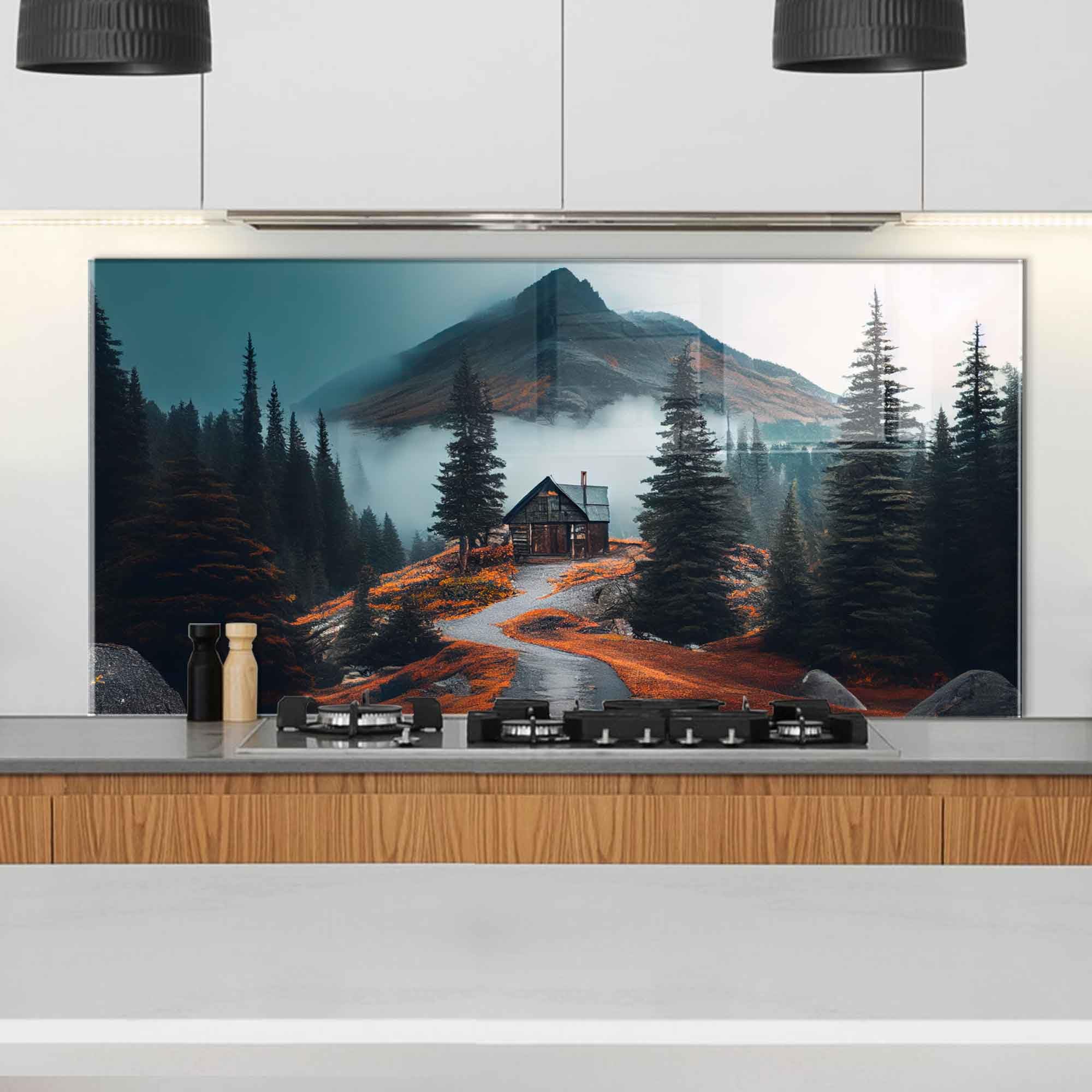 Tempered Glass Kitchen Backsplash - 30x18 Inch Heat-Resistant Stove Splash Guard, Wall Decor for Sink & Countertop Protection - Perfect for Modern Home & Apartment Kitchens