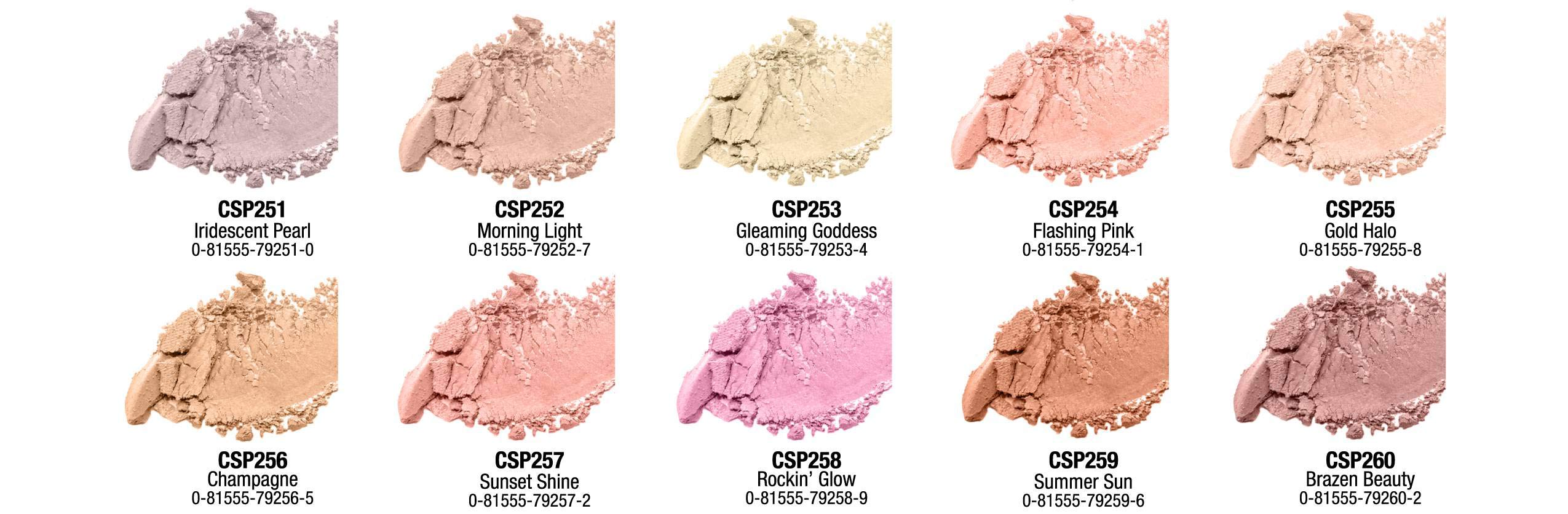 L.A. COLORS Strobing Highlighter Powder - Champagne CSP256 - Illuminating Face Makeup for Glowing Skin | Perfect for Contouring, Highlighting & Evening Makeup Looks