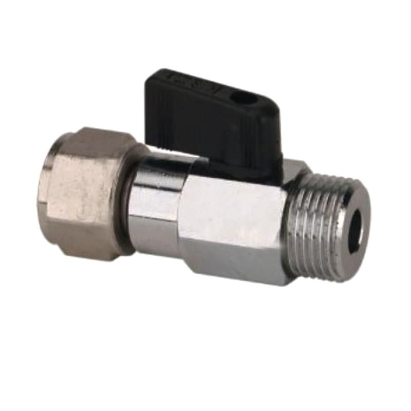 Stainless Steel Beer Straight Shut Off Valve - 1/4 Inch Quick Disconnect for Homebrew Kegerator & Draft System | Perfect for Home Bars, Breweries, and Commercial Use