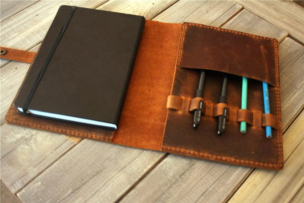 Premium Custom Leather Moleskine Planner Cover Case - Handmade Genuine Leather Notebook Holder for Daily Planning, Journaling & Business Organization - Perfect for Office, School & Travel Accessories