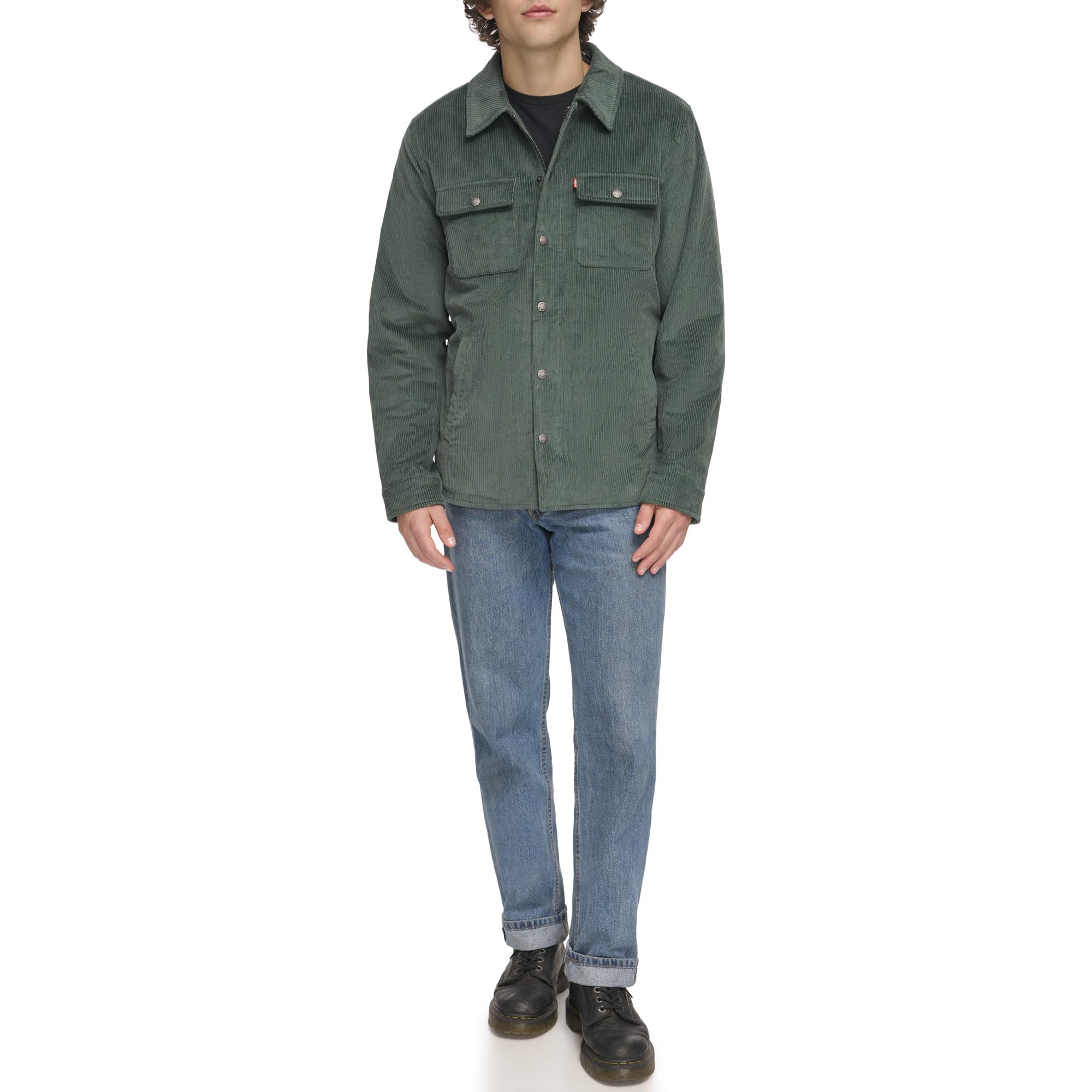 Levi's Men's Classic Plaid Flannel Shirt Jacket - Casual Button-Up for Fall & Winter Layering | Perfect for Outdoor Adventures & Everyday Wear