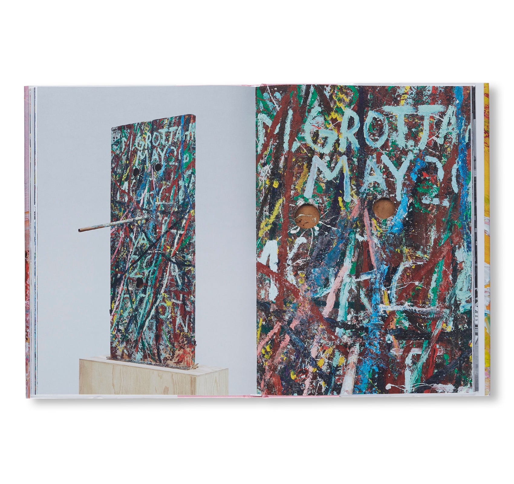 Mark Grotjahn Original Painted Sculpture - Modern Art Collectible for Home Decor & Office Display