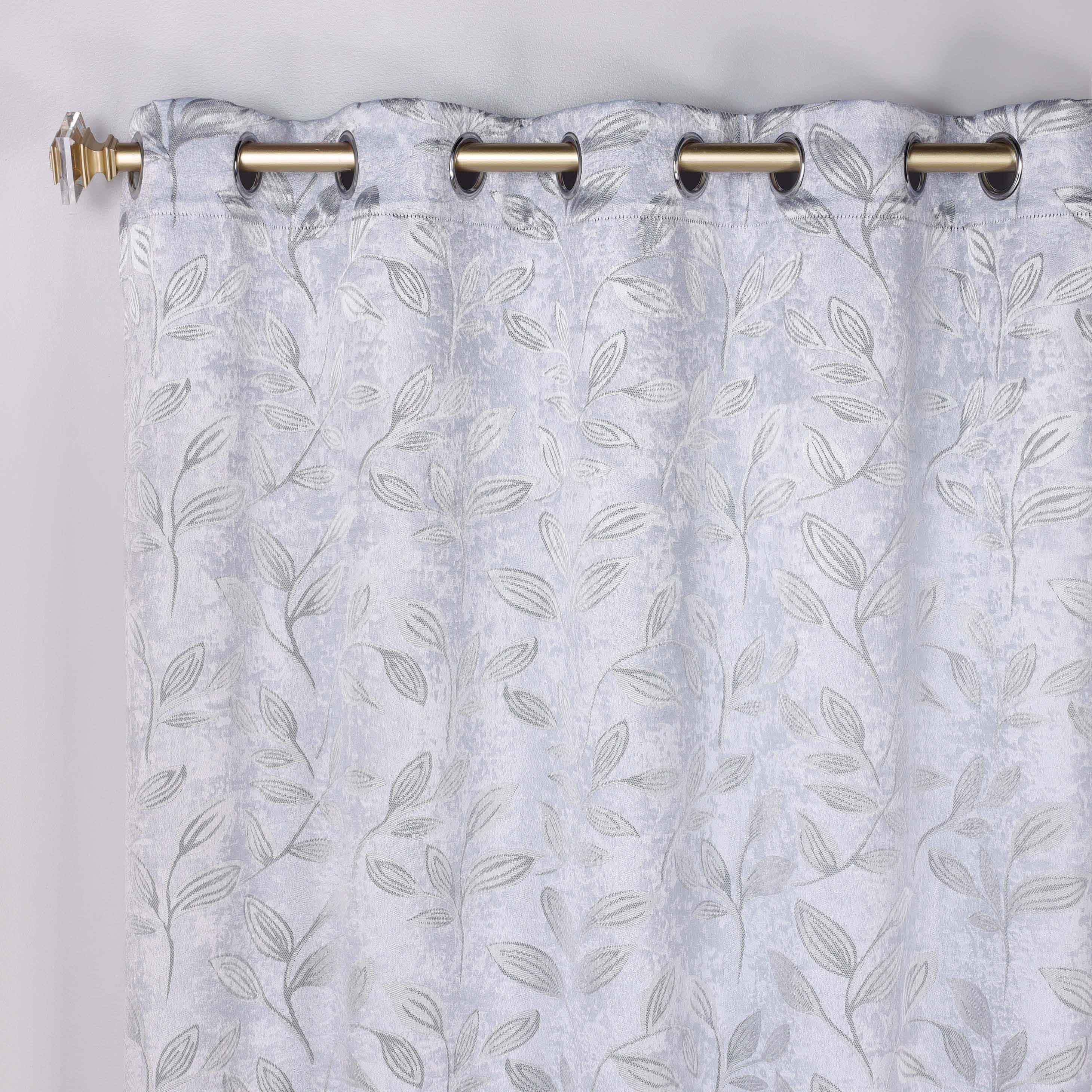 Leaves Grommet Blackout Curtains Set of 2 - Thermal Insulated Room Darkening Drapes for Bedroom & Living Room - Noise Reducing Window Treatment for Home Decor