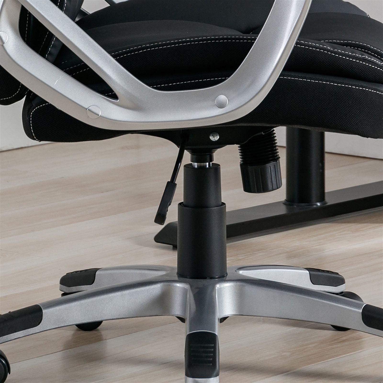 Tauris Legacy Ergonomic Office Chair with Padded Fixed Armrests - Black | Comfortable Support for Long Work Hours, Home Office & Gaming Setup