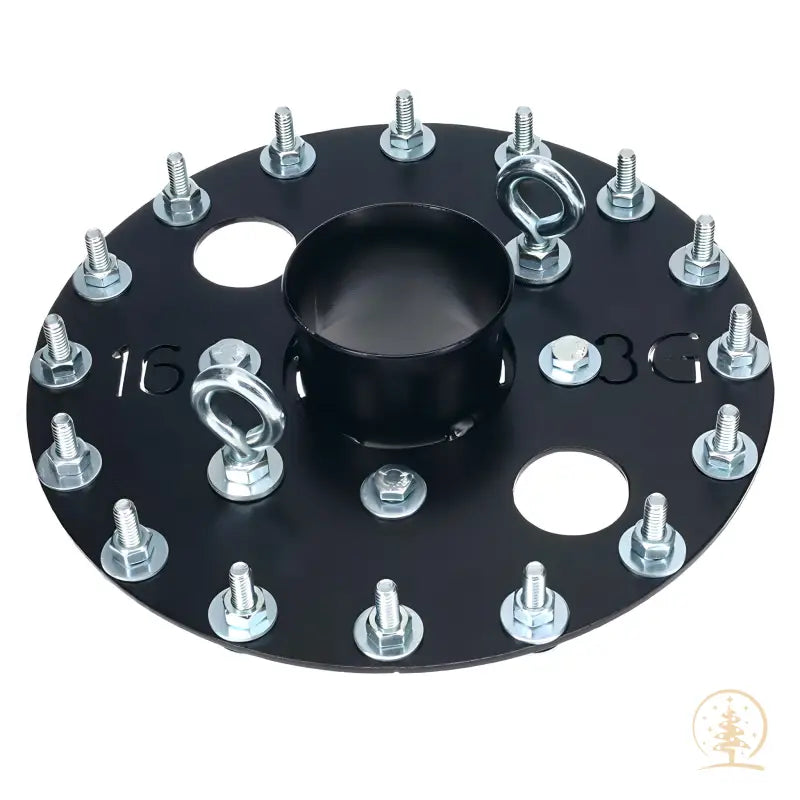 16 Peg Hook Head - Heavy Duty Crank Up Style Tree Topper for 1.5 Inch Pipe/Pole - Perfect for Christmas Tree Decorations, Outdoor Hanging Displays & Farm Equipment Organization