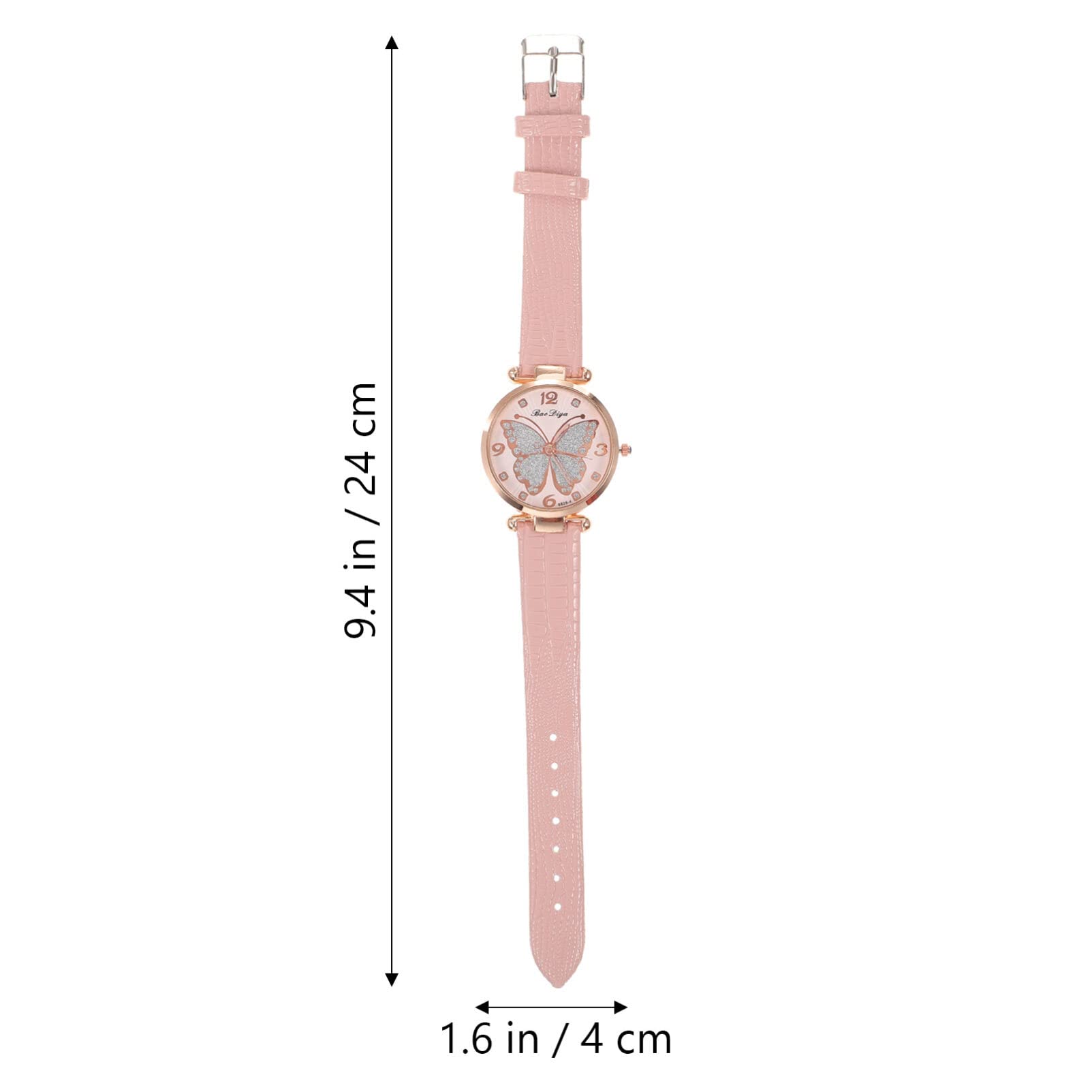 SOIMISS Rhinestone Butterfly Design Women's Watch - Elegant Casual & Simple Timepiece for Ladies | Perfect for Daily Wear, Office, Parties & Special Occasions