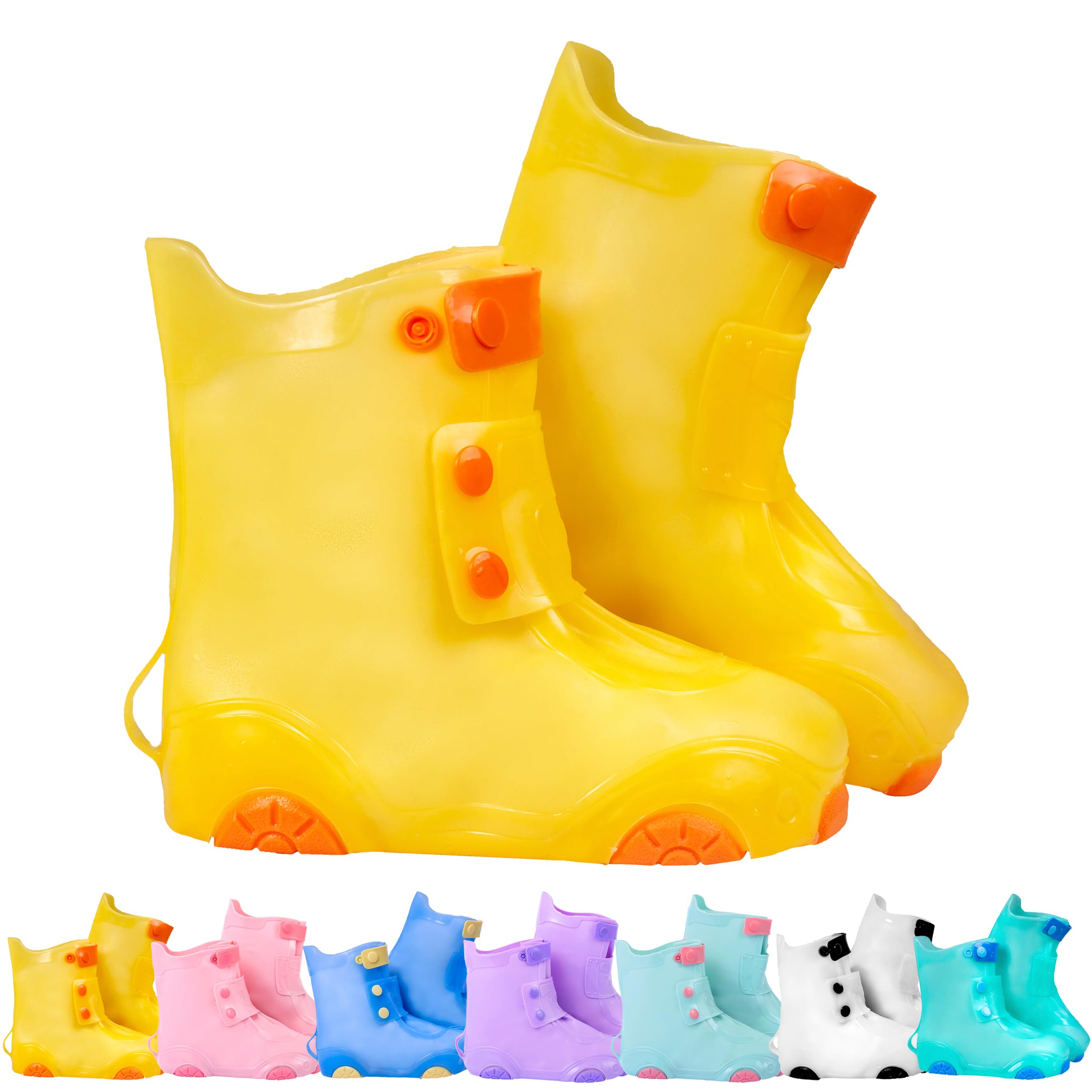 Waterproof Rain Shoe Covers for Kids - Reusable Non-Slip Galoshes for Boys & Girls | Perfect for School, Outdoor Play & Wet Weather Protection