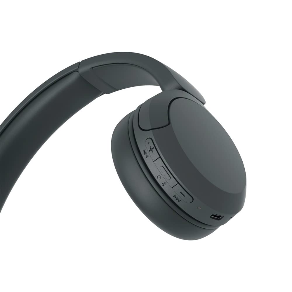 Sony WH-CH520/B Wireless Bluetooth Headphones with Built-in Mic - Black | Noise Cancelling, Long Battery Life | Bundle with 3-Year CPS Protection Plan | Perfect for Travel, Workouts & Gaming