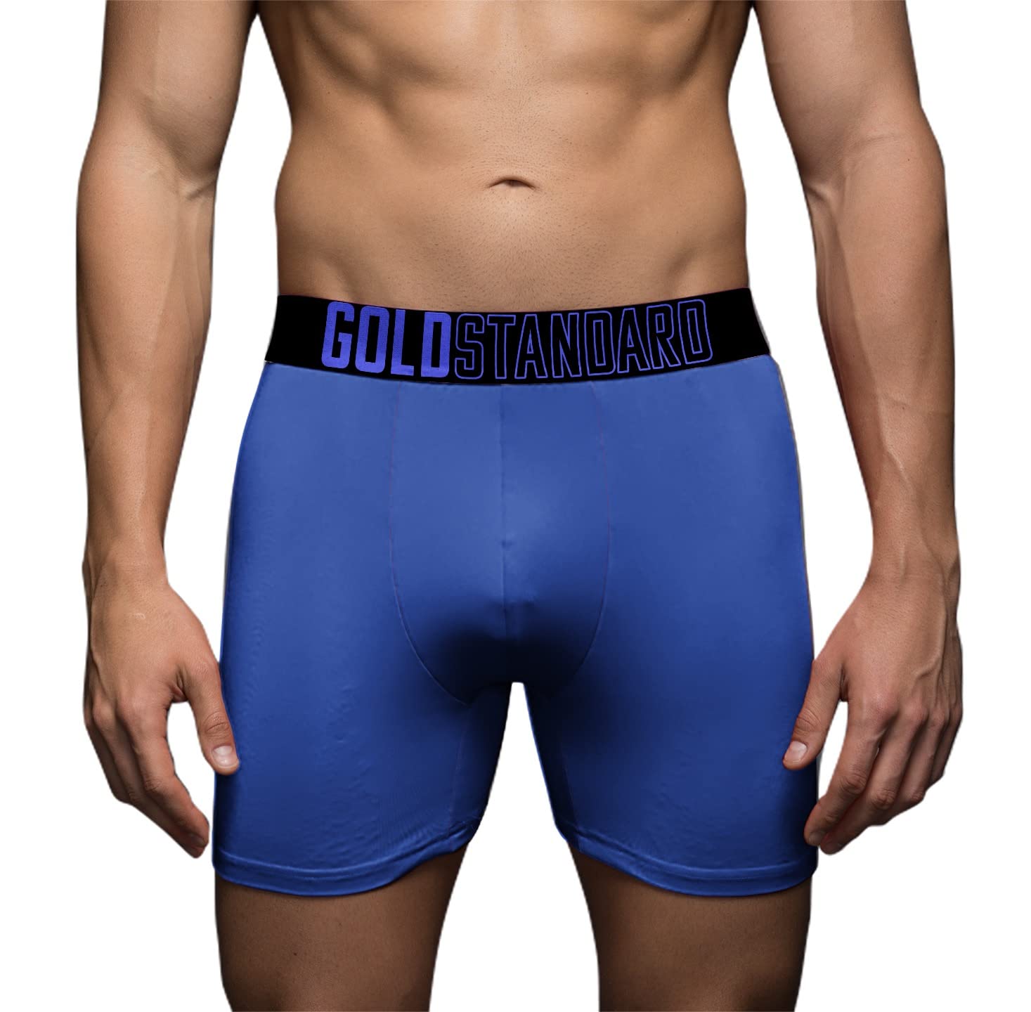 Gold Standard 4-Pack Men's Performance Boxer Briefs - Moisture Wicking & Anti-Chafing Athletic Underwear for Gym, Running & Everyday Comfort