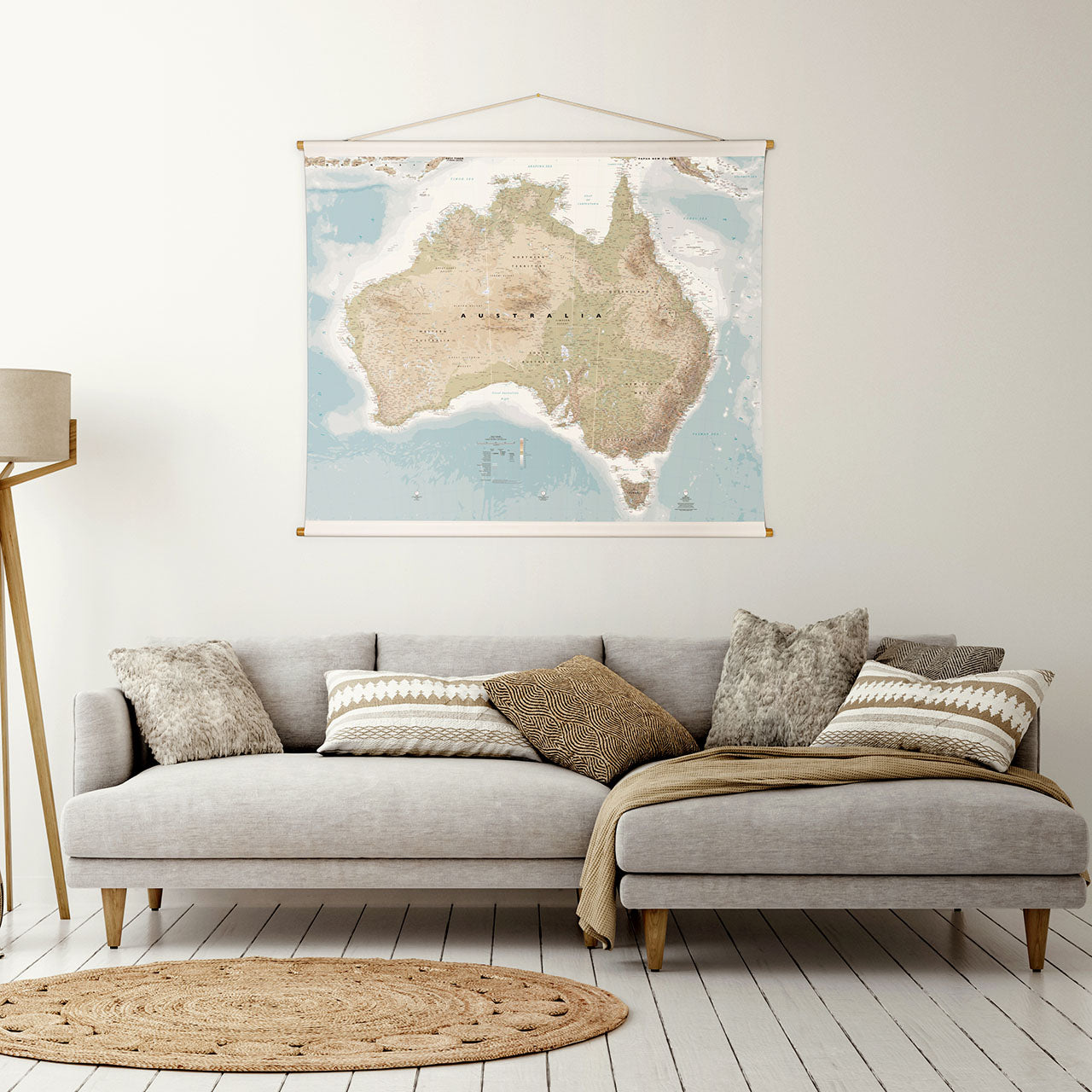 Australia Wall Map - Large Detailed Poster for Home, Office & Classroom Decor - Perfect for Travel Planning & Geography Learning