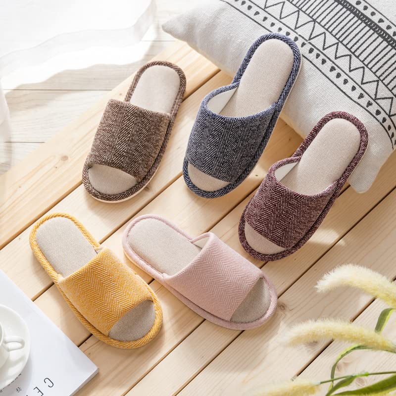 Non-Slip Fabric Slippers for Men & Women - Soft Sole Indoor/Outdoor House Shoes for All Seasons | Perfect for Home, Office & Travel Comfort