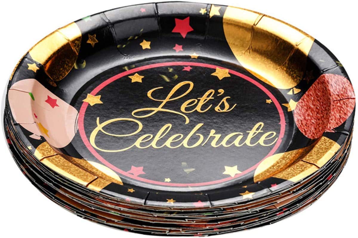 Disposable Birthday Party Tableware Kit for 20 Guests - Plates, Cups, Forks & Napkins Set - Perfect for Kids Birthday Parties, Baby Showers & Family Gatherings