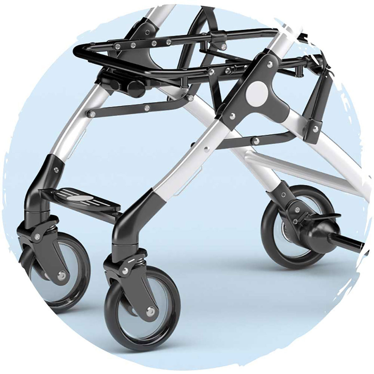 BELLO Aluminum Alloy Detachable Pet Stroller with Shock Absorption & Foldable Design - Holds Pets Up to 15kg (33lbs) | Perfect for Dog Walking, Cat Travel & Outdoor Adventures