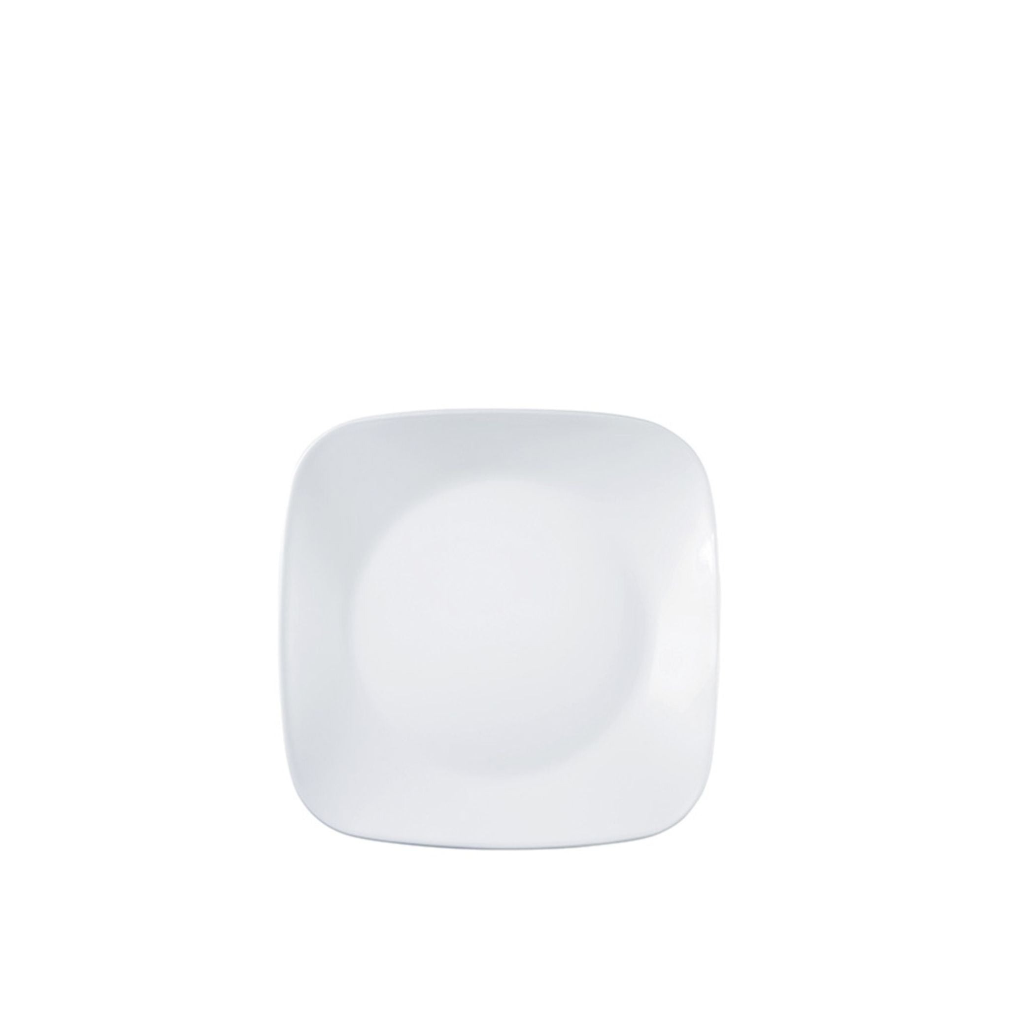 Corelle Square Round Luncheon Plate Set - Winter Frost White (2211 N) - Durable Dinner Plates for Everyday Use & Special Occasions