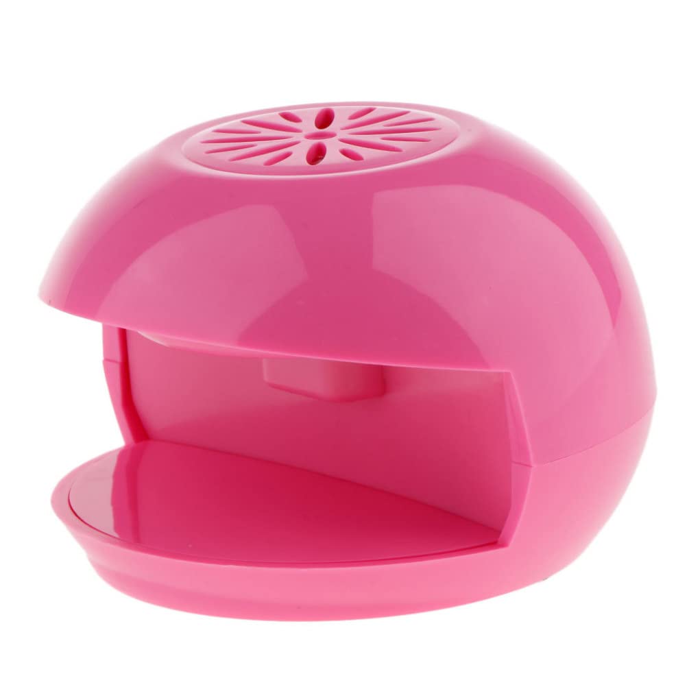 Electric Nail Dryer Fan - Fast Cooling Nail Polish Dryer for Manicures, UV Gel & Acrylic Nails | Portable Nail Art Air Dryer Machine (Rose Red) | Perfect for Home, Salon & Travel Nail Care